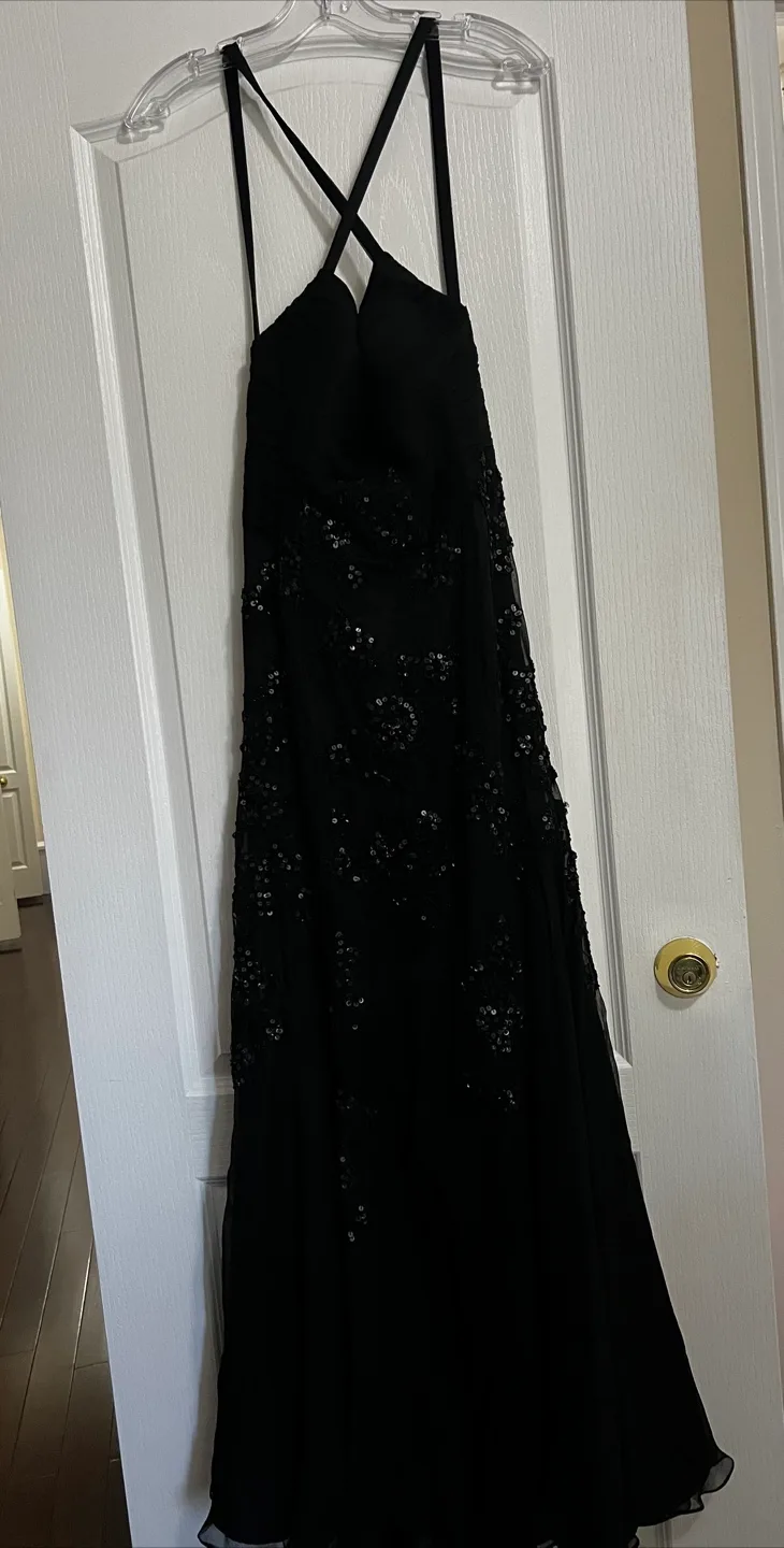 Stunning Black Sequin Formal Gown image indicator(4)
