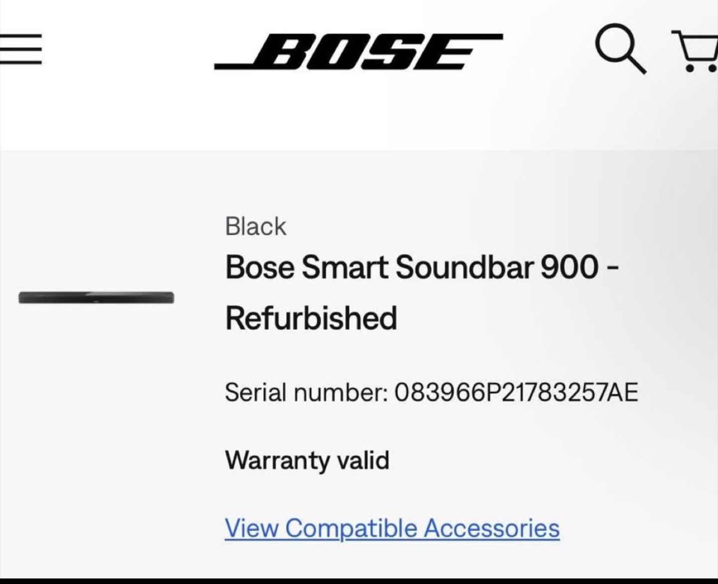 Bose Smart Soundbar 900 - Refurbished - photo 2