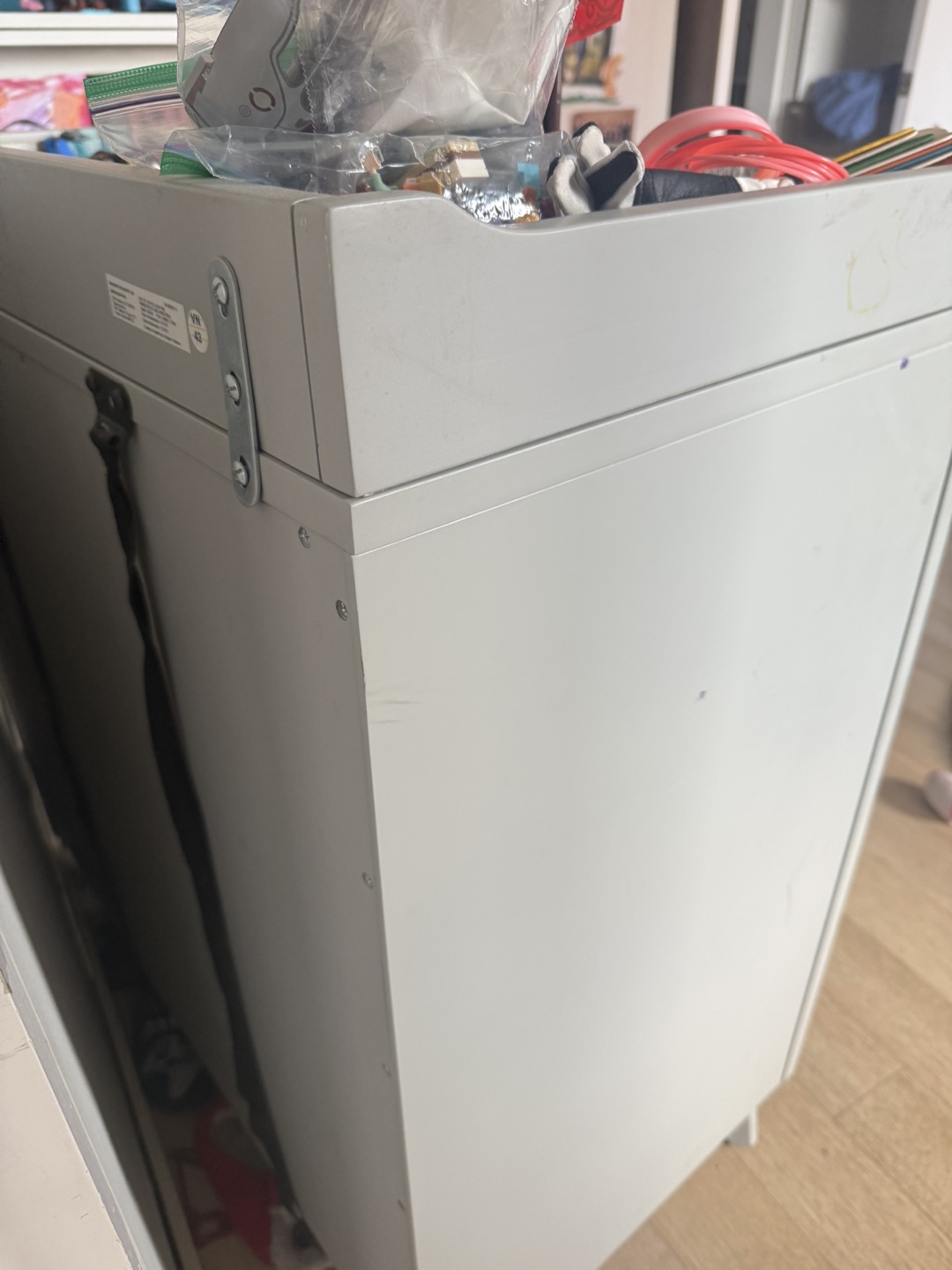 Grey 3-Drawer Dresser + Changing Table - photo 4