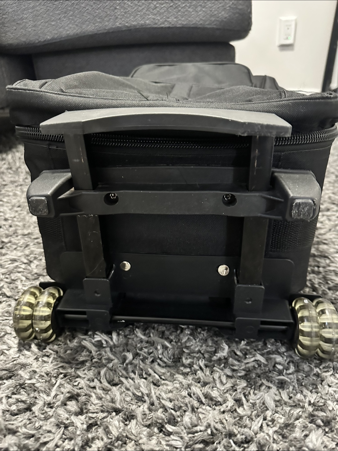 Black Rolling Carry-On Suitcase - photo 2
