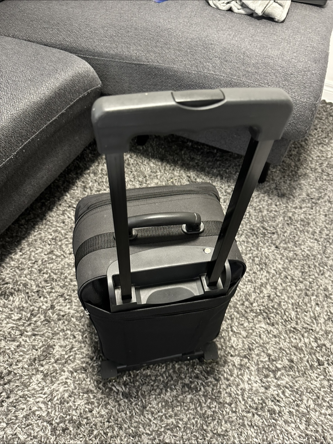 Black Rolling Carry-On Suitcase - photo 3