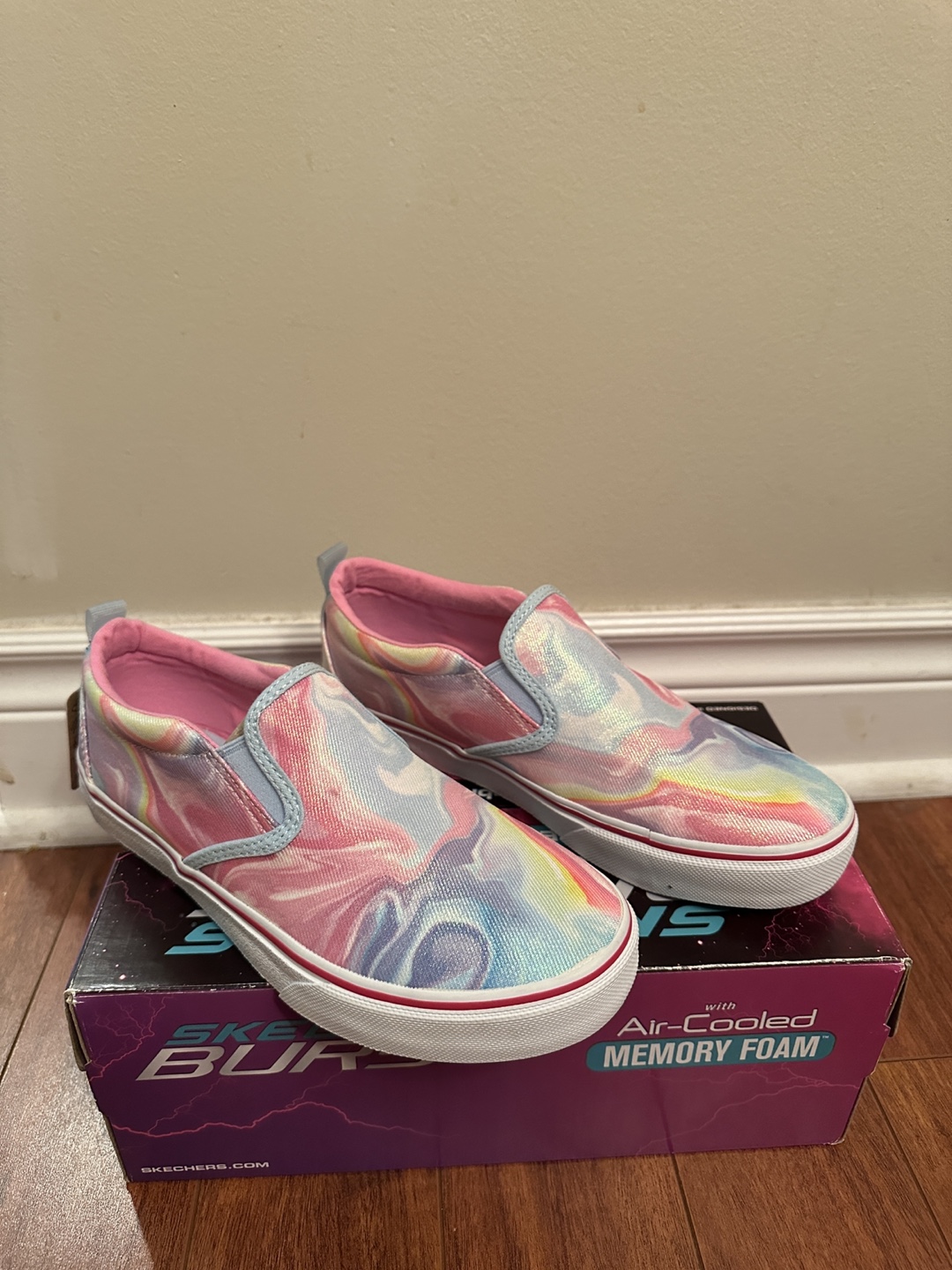 Skechers Burst Air-Cooled Memory Foam Slip-On Sneakers youth5