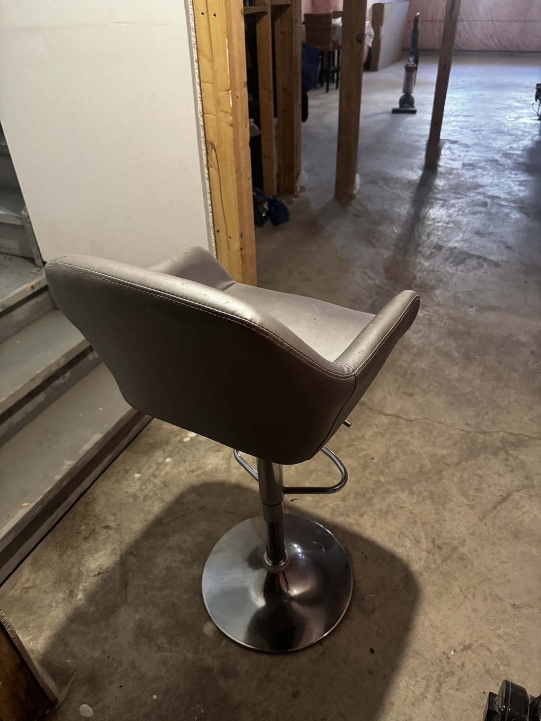 Silver Adjustable Bar Stool - photo 2