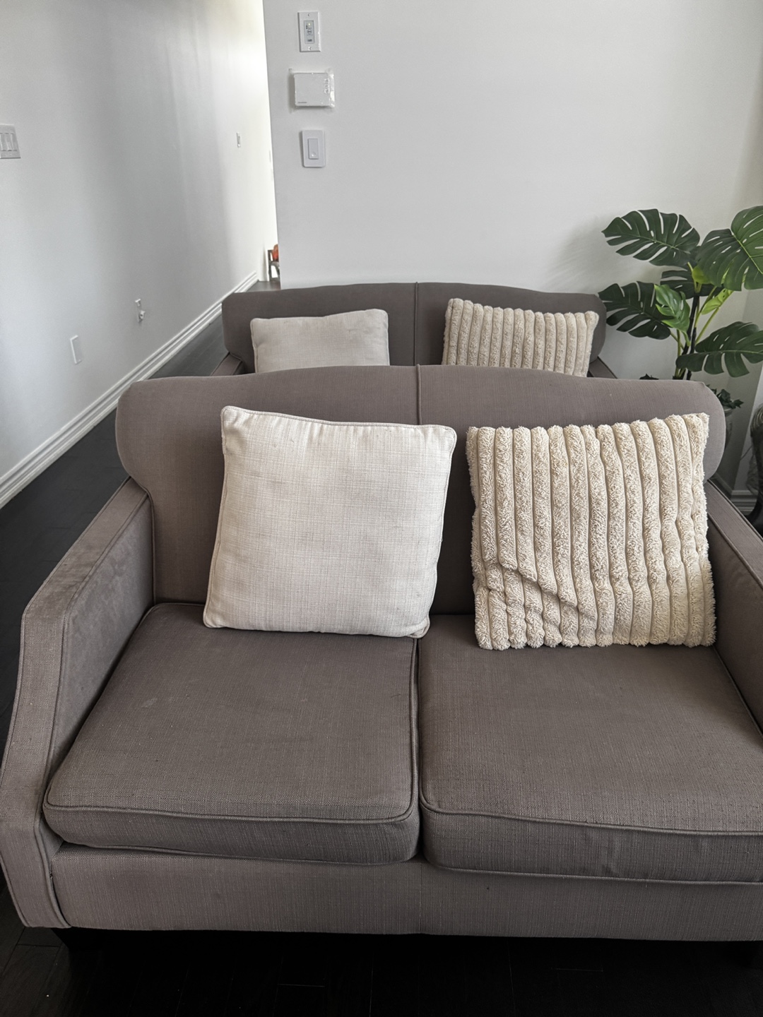 Brown Fabric Loveseats - photo 3