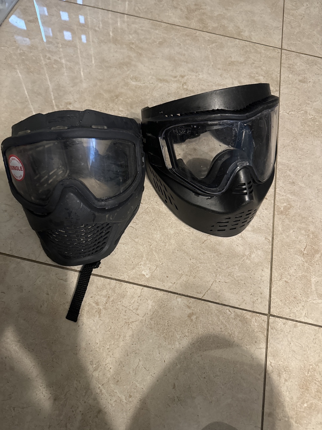 Pair of paintball masks