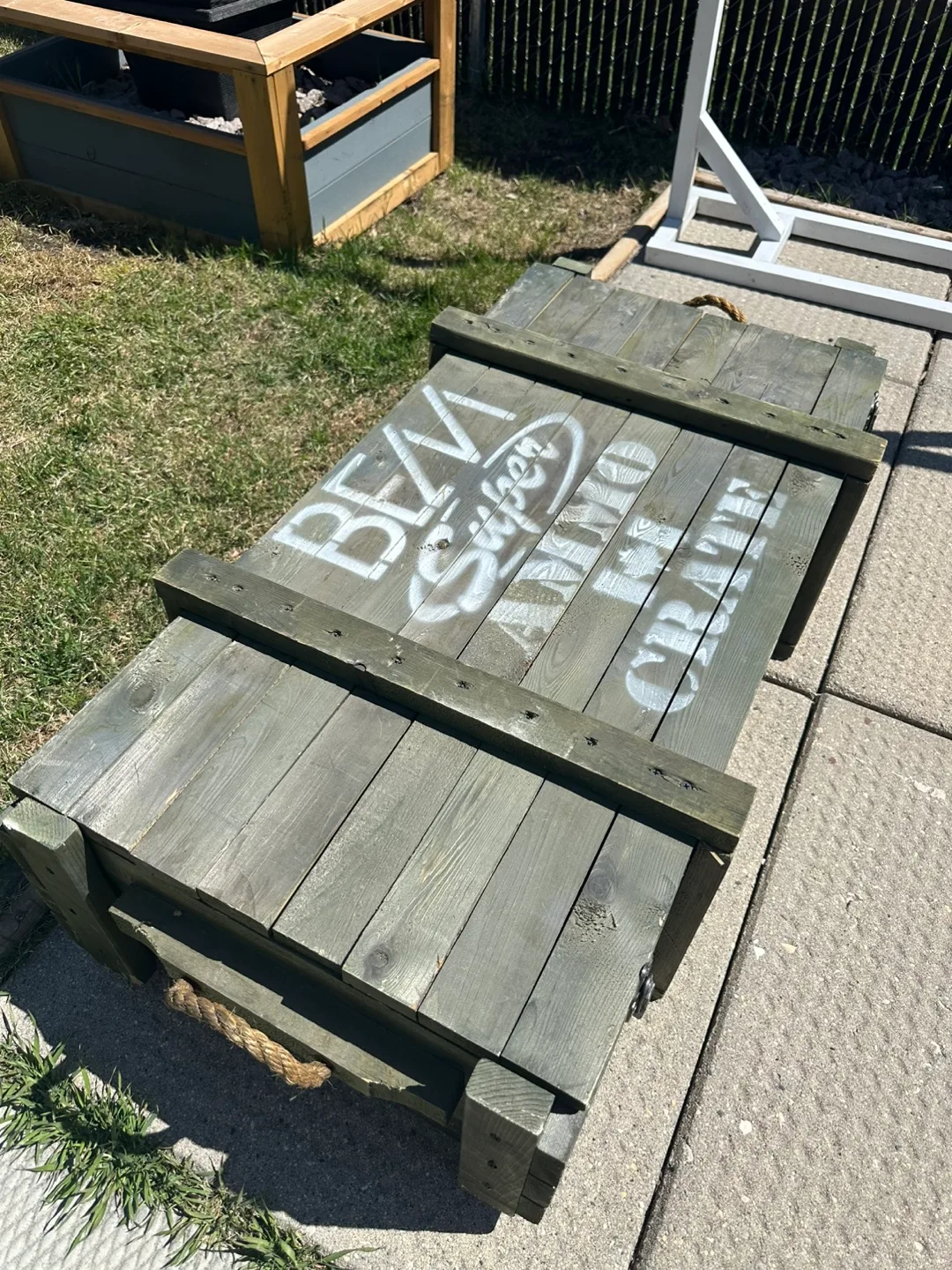 Vintage-Style Ammo Crate Decor Storage or Coffee Table thumbnail