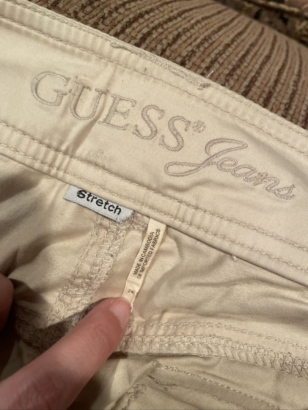 Guess Jeans Women's Beige Cargo Capri Pants - photo 3