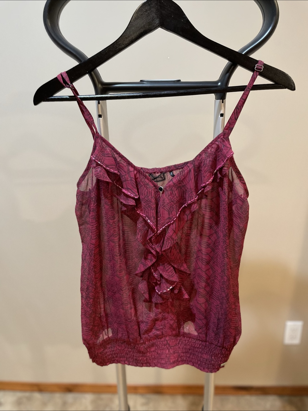Women's Burgundy Camisole Top