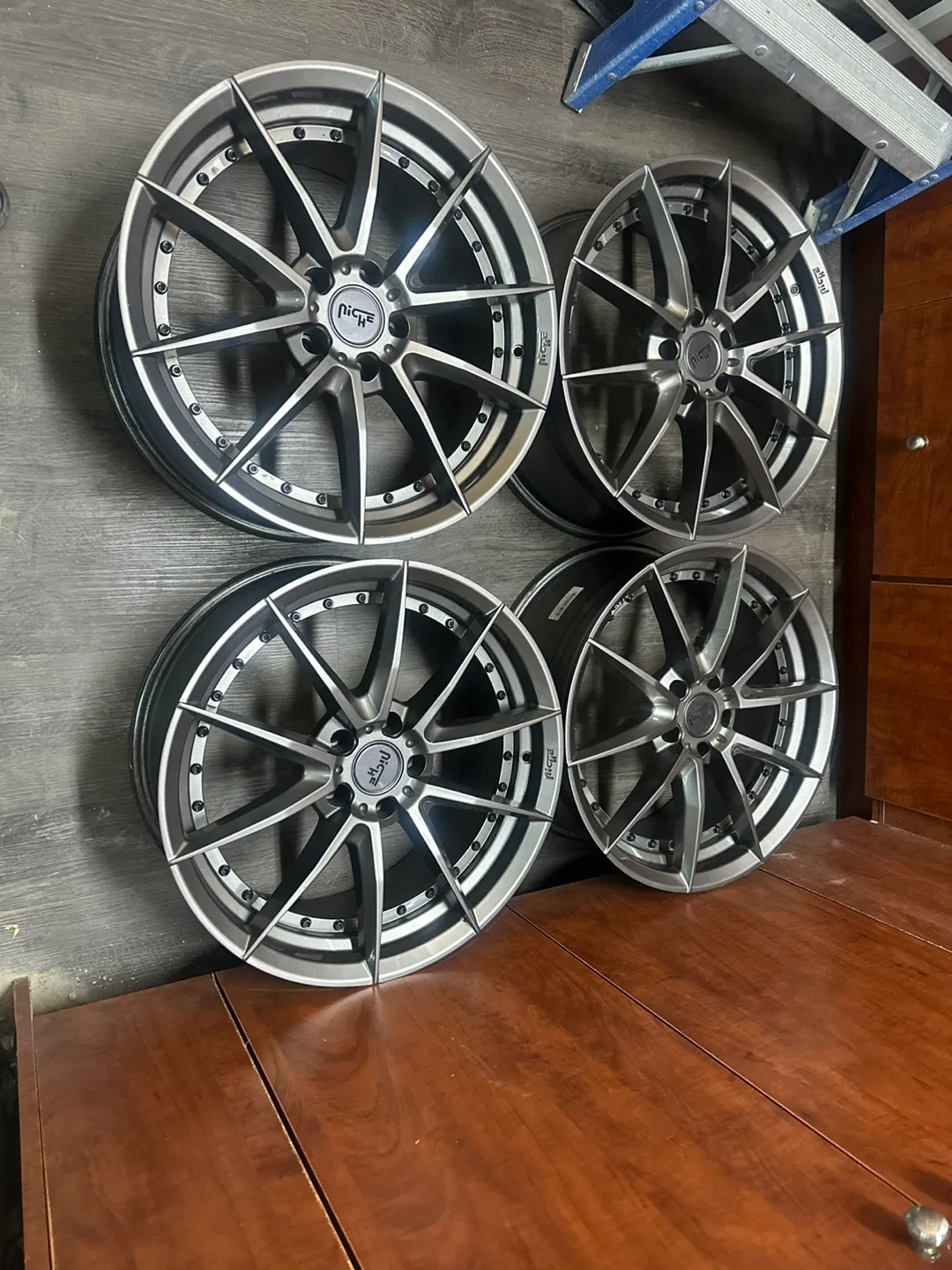 Niche Wheels - Set of Four Gunmetal Grey Aftermarket Rims image indicator(6)