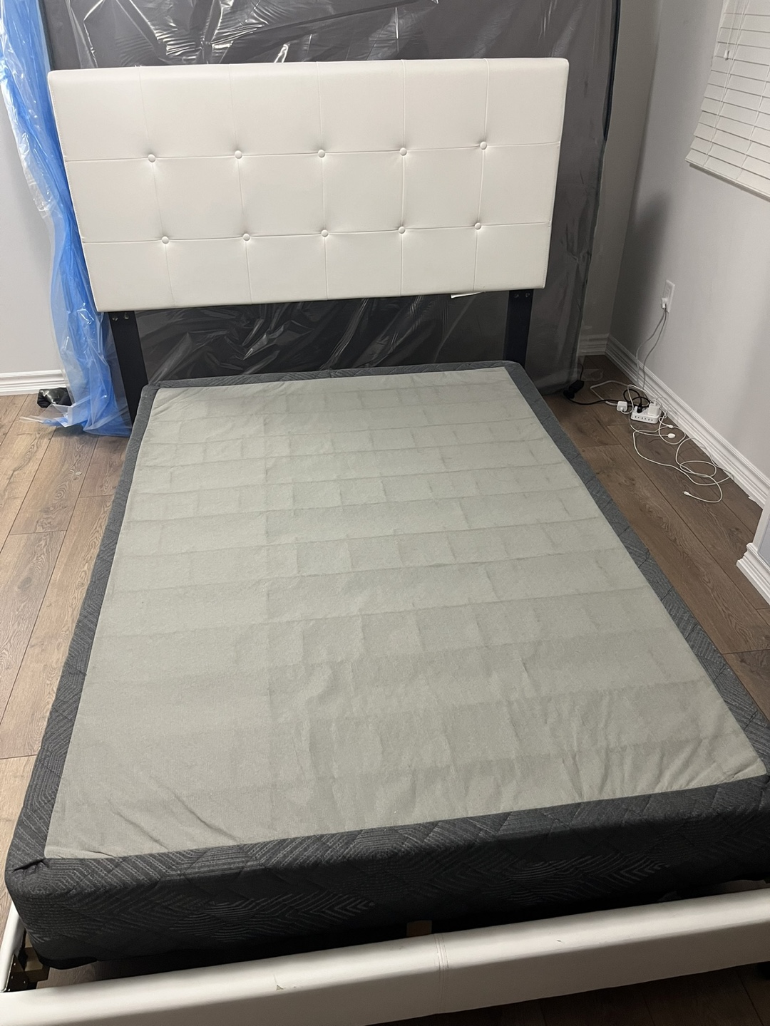 Double Bed Frame with Headboard W/Box Spring - photo 3