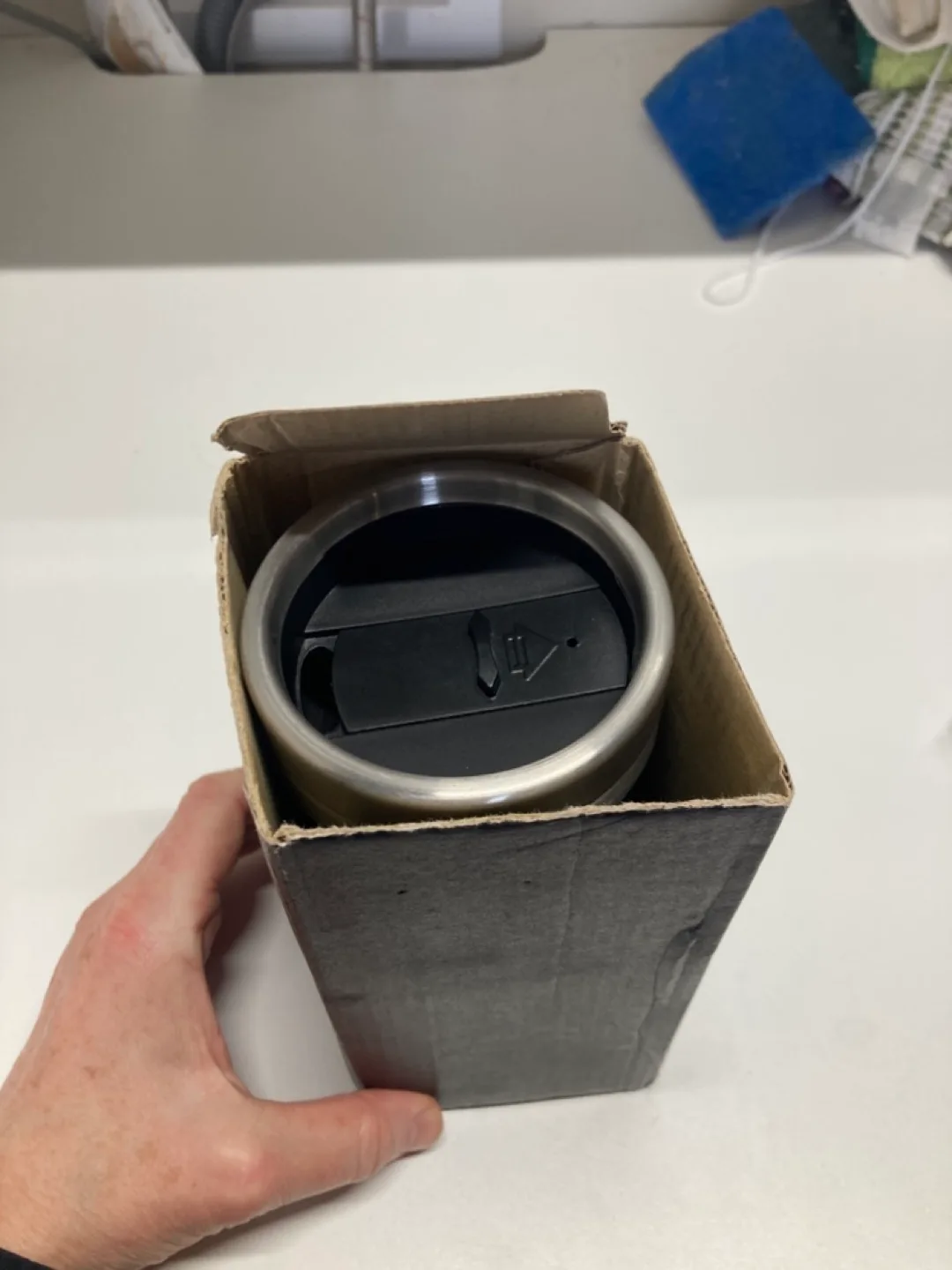 BNIP LEED'S Stainless Steel Travel Mug image indicator(3)