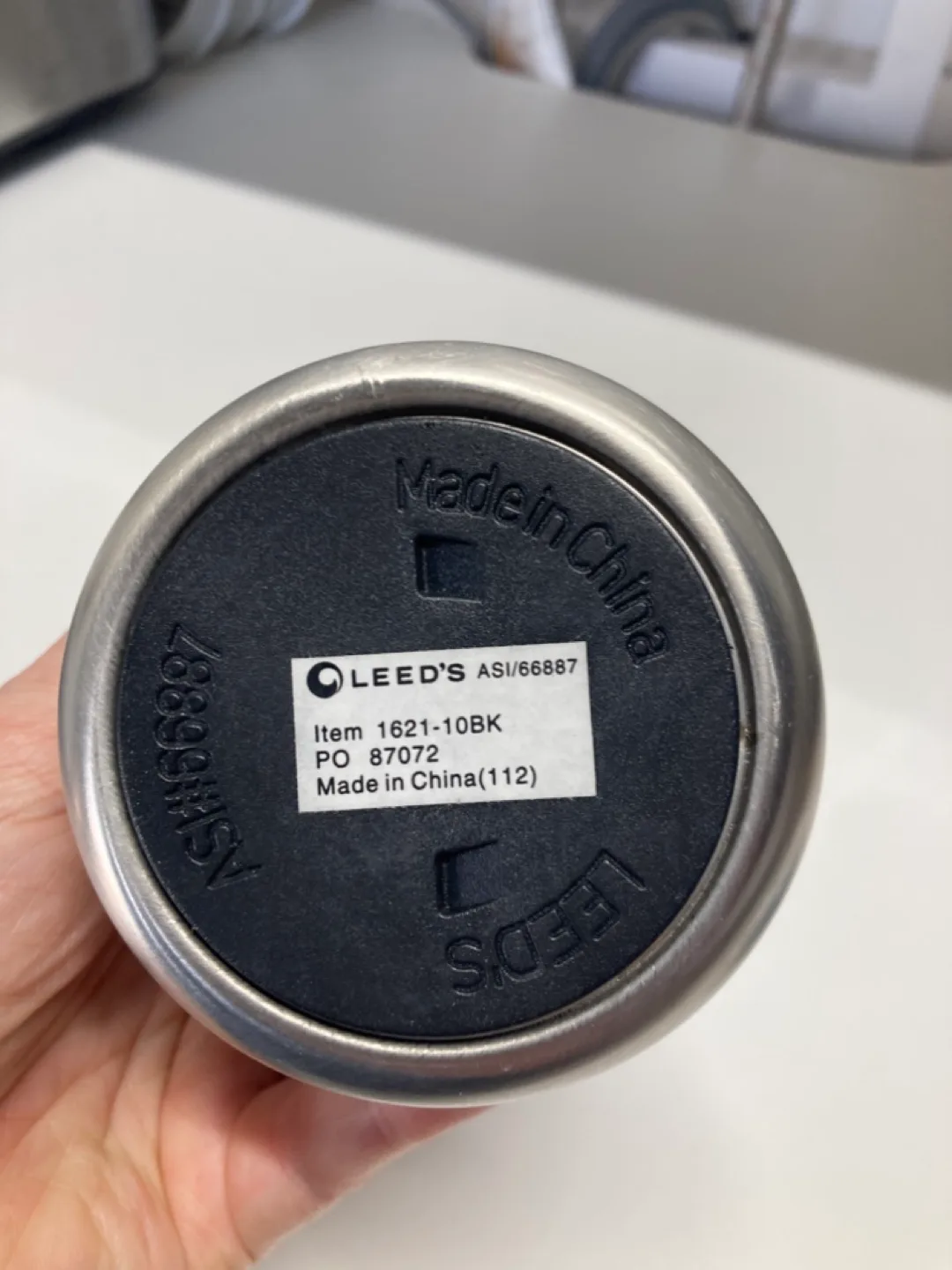 BNIP LEED'S Stainless Steel Travel Mug image indicator(4)