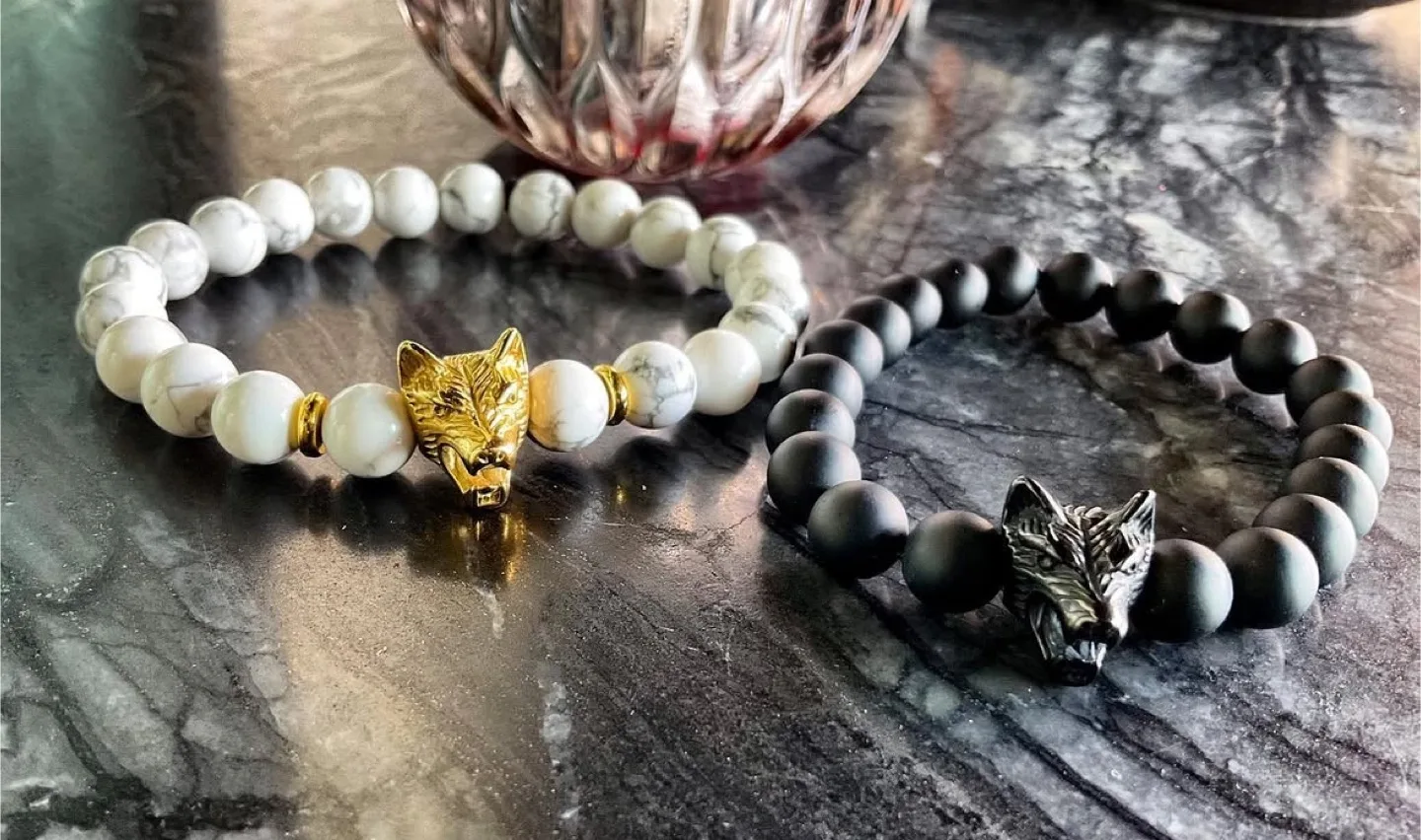 Intenso Men's Bracelet Bundle - Gold & Beaded image indicator(8)