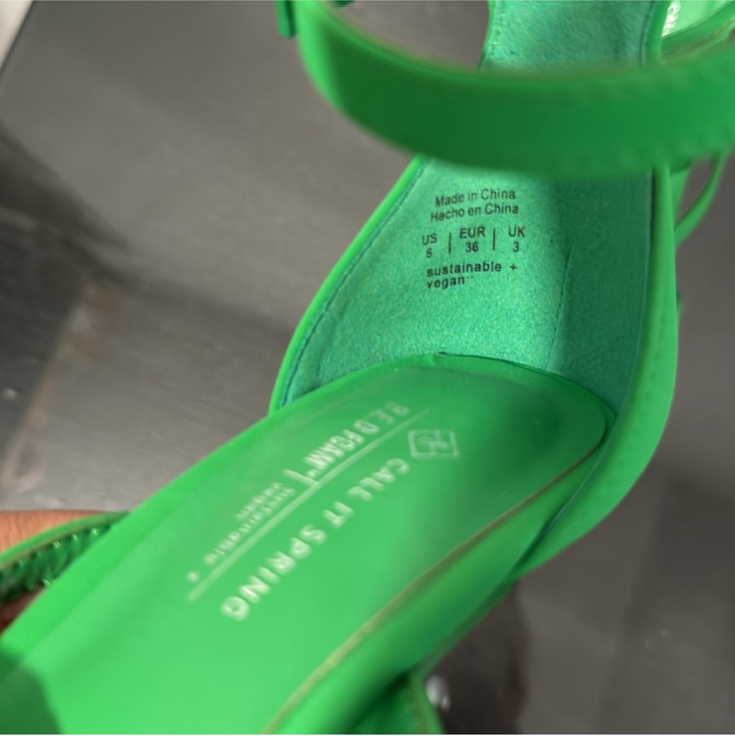 Green Call It Spring Heels - Size 6 - photo 3