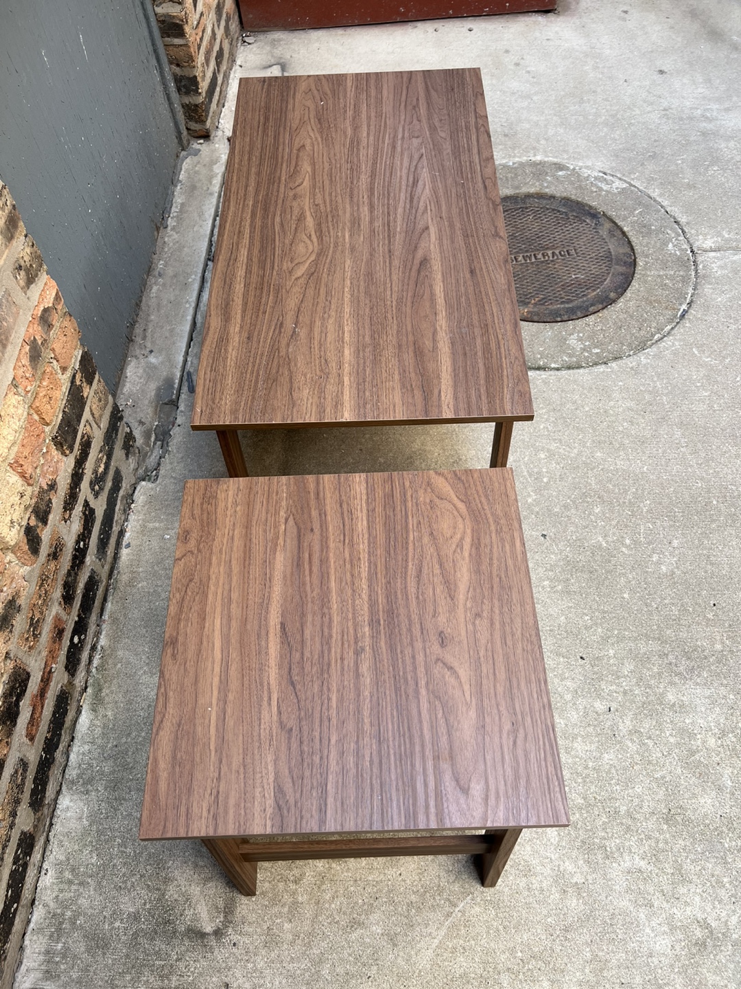 Wood Coffee Table Set - photo 2