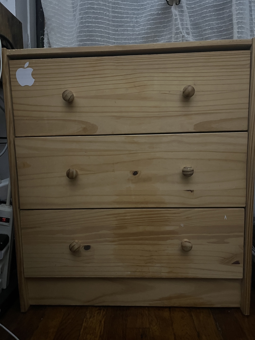 IKEA Three-Drawer Wooden Chest