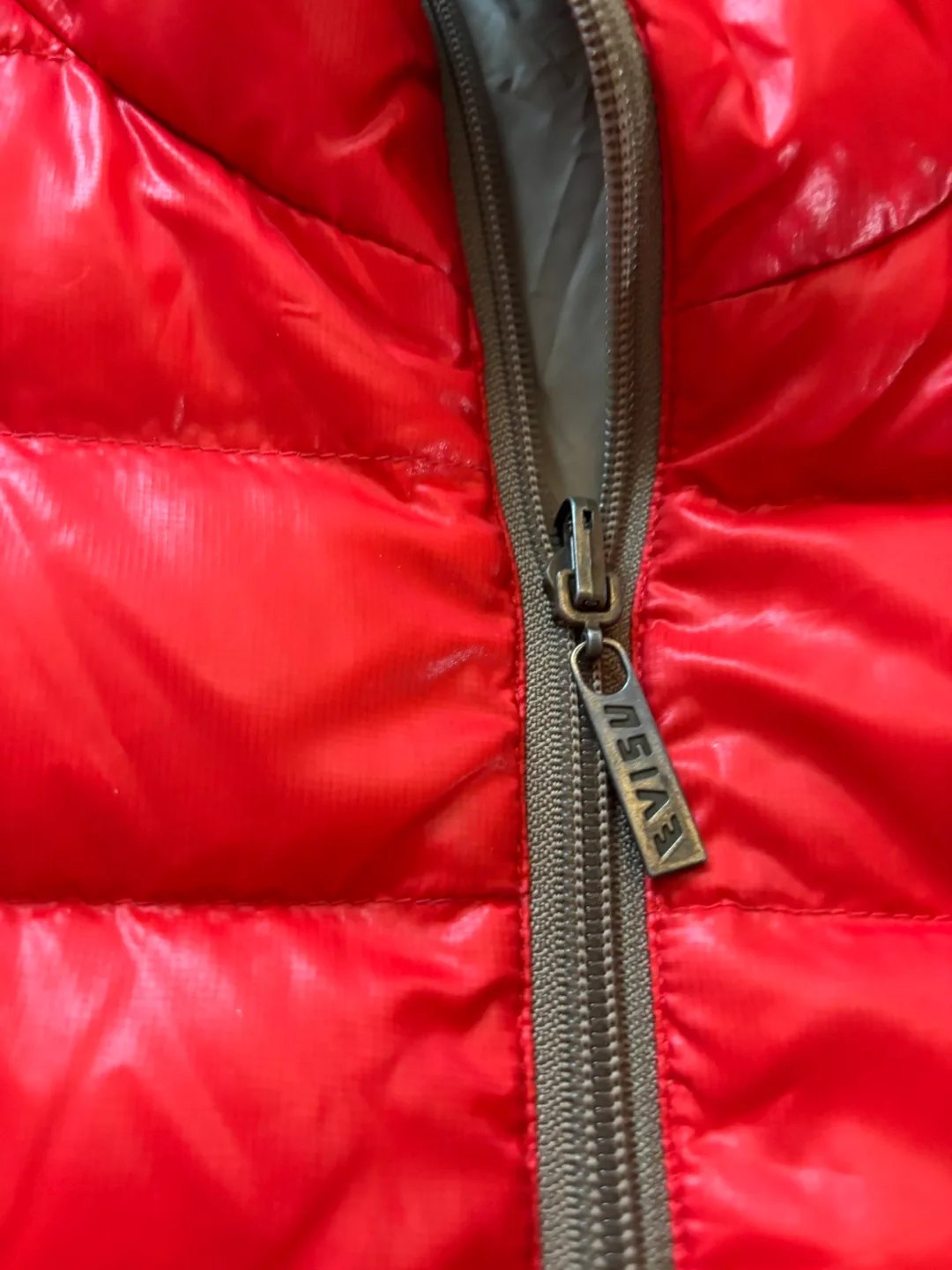 EVISU Red Hooded Puffer Jacket image indicator(3)