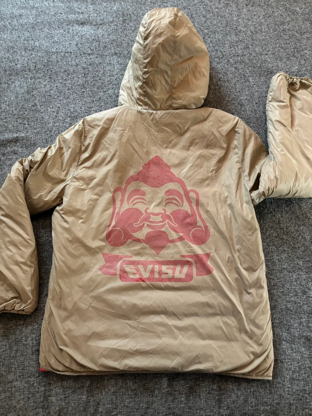 EVISU Red Hooded Puffer Jacket image indicator(7)