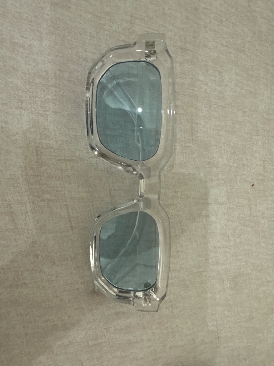 Clear Frame Sunglasses with Grey Lenses thumbnail