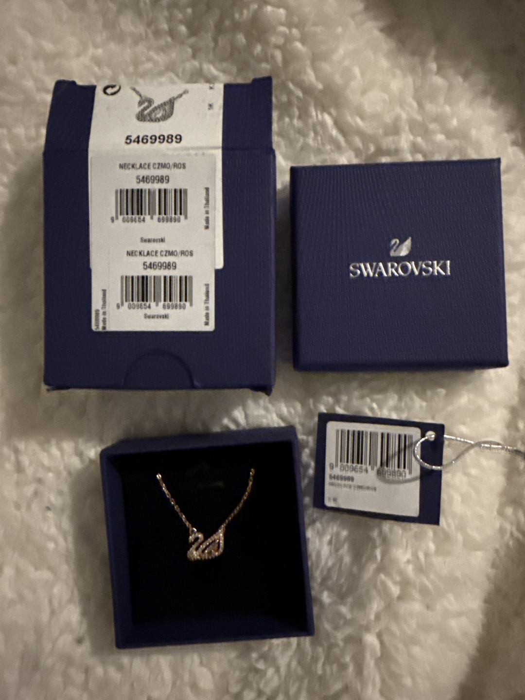Swarovski Swan Necklace - Rose Gold - photo 4