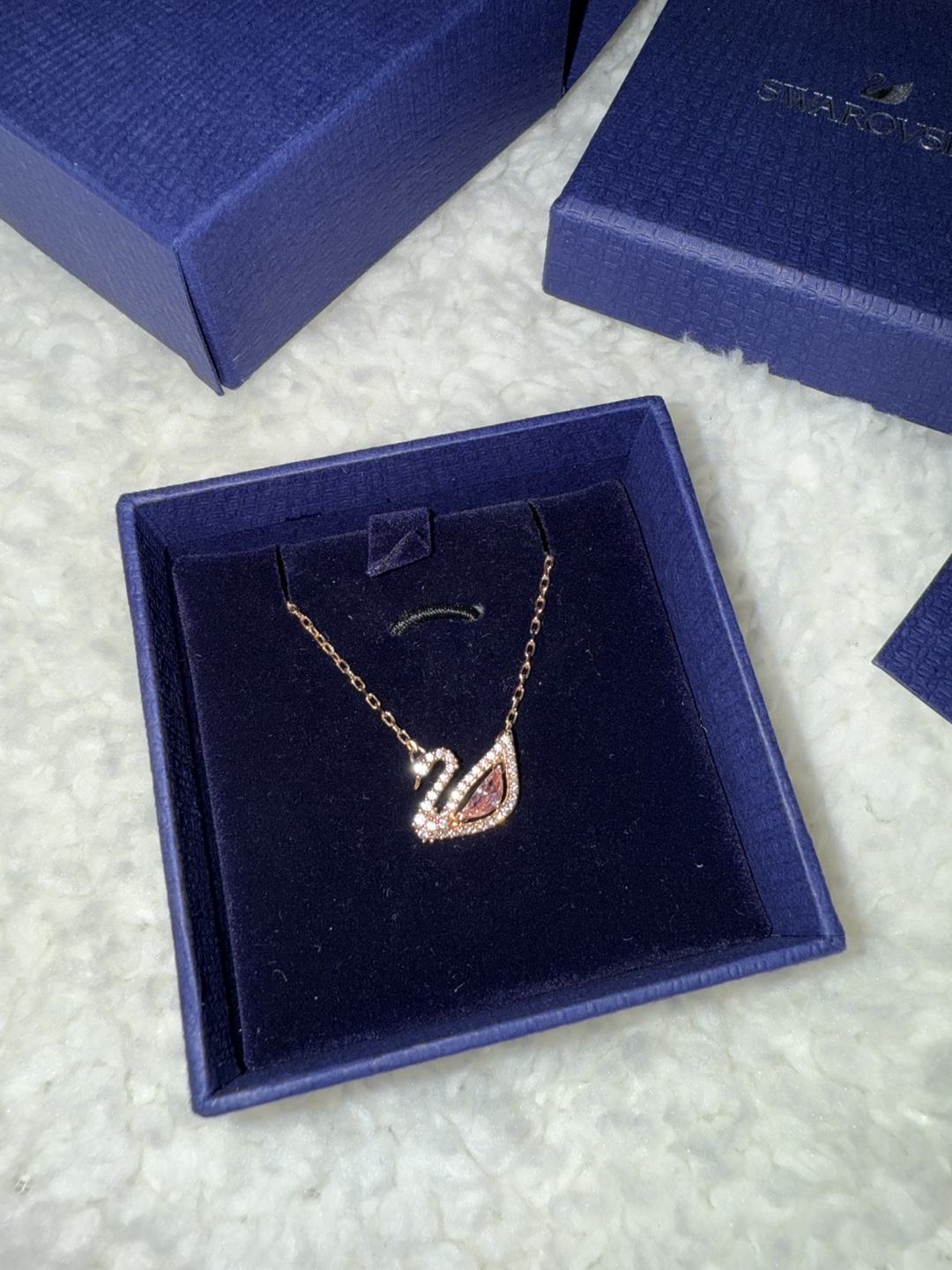 Swarovski Swan Necklace - Rose Gold - photo 2