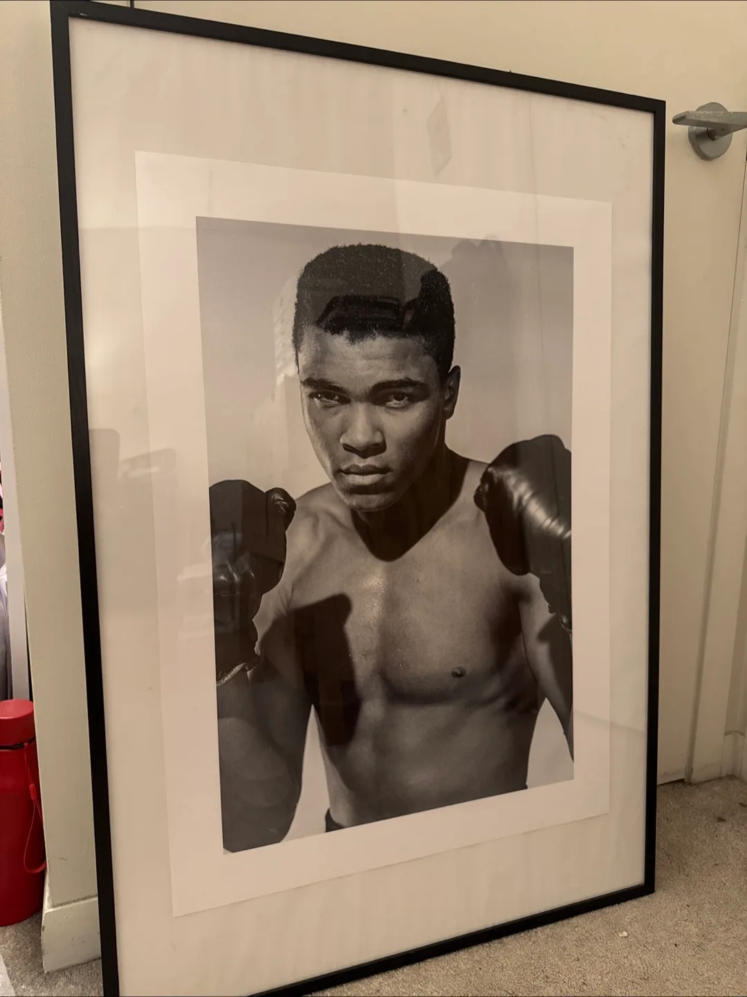 Large Framed Muhammad Ali Print (removable) thumbnail