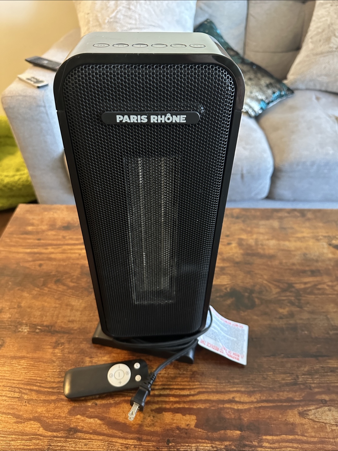 Paris Rhône Oscillating Ceramic Heater with Remote