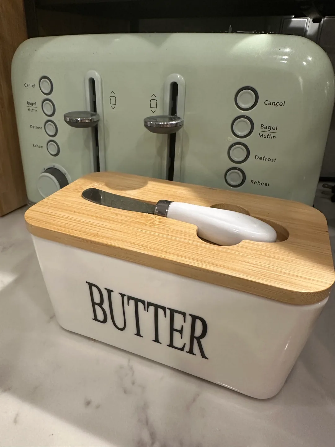 4 slice toaster and butter dish thumbnail