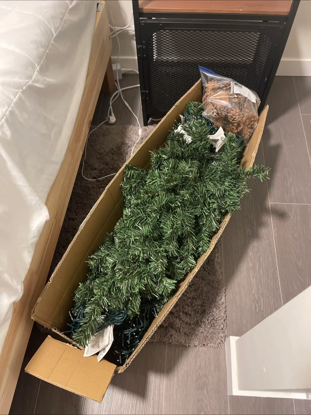 Artificial Christmas Tree with 40 DIY Decorations thumbnail