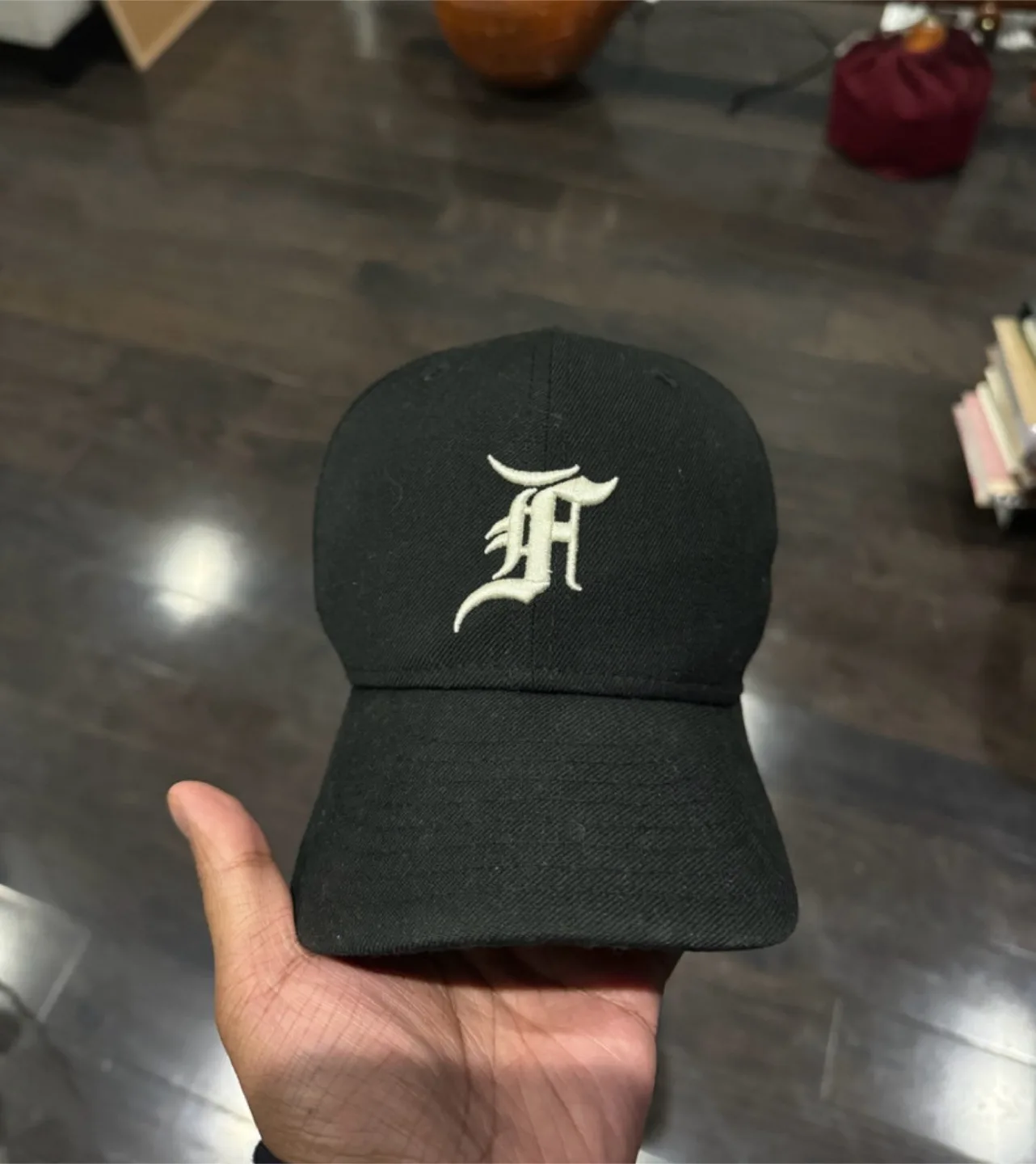 Fear of God Essentials Black Fitted Hat thumbnail