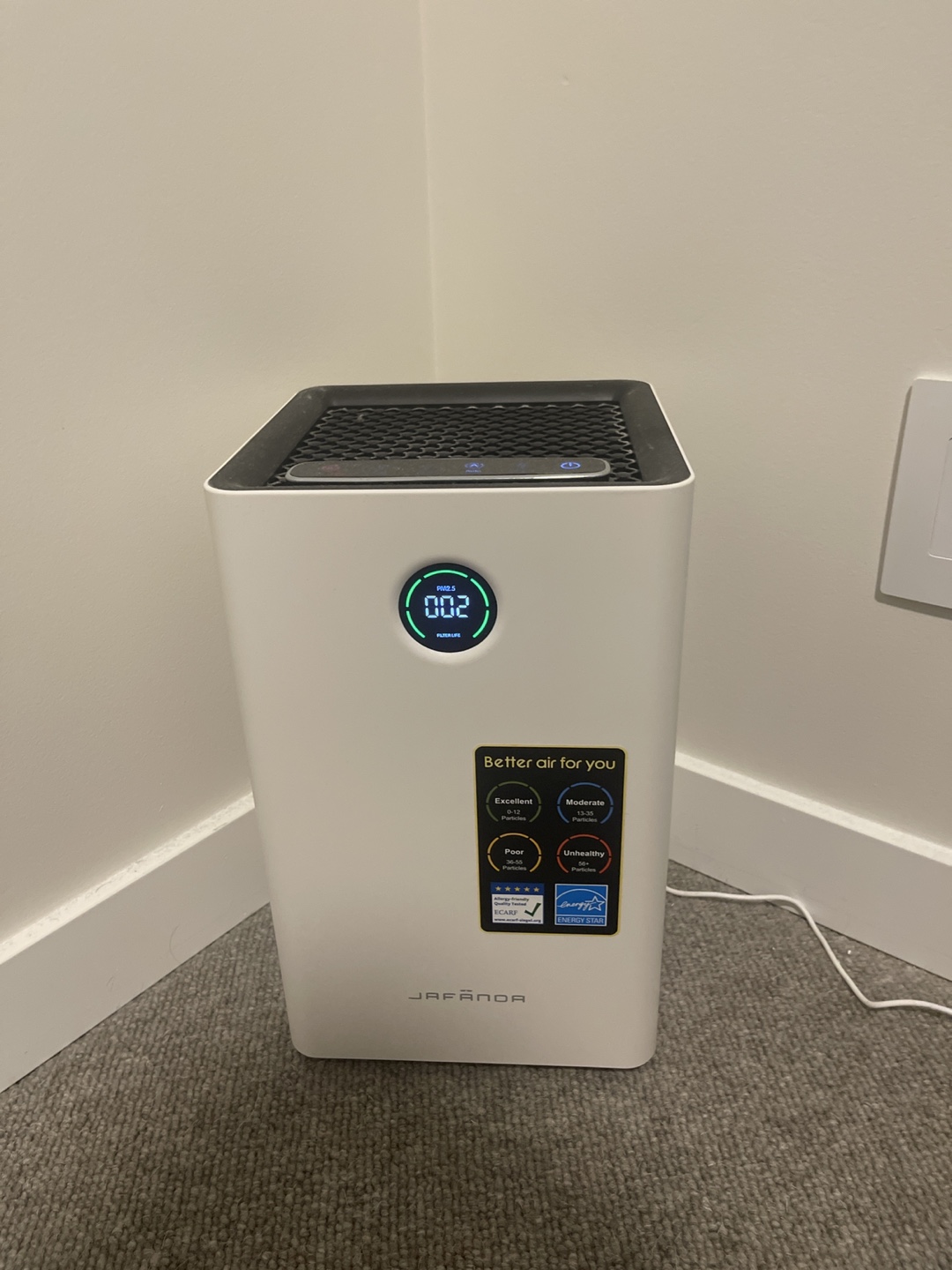 Jafanda Air Purifier for Large Rooms - 3-Stage Filtration - photo 2
