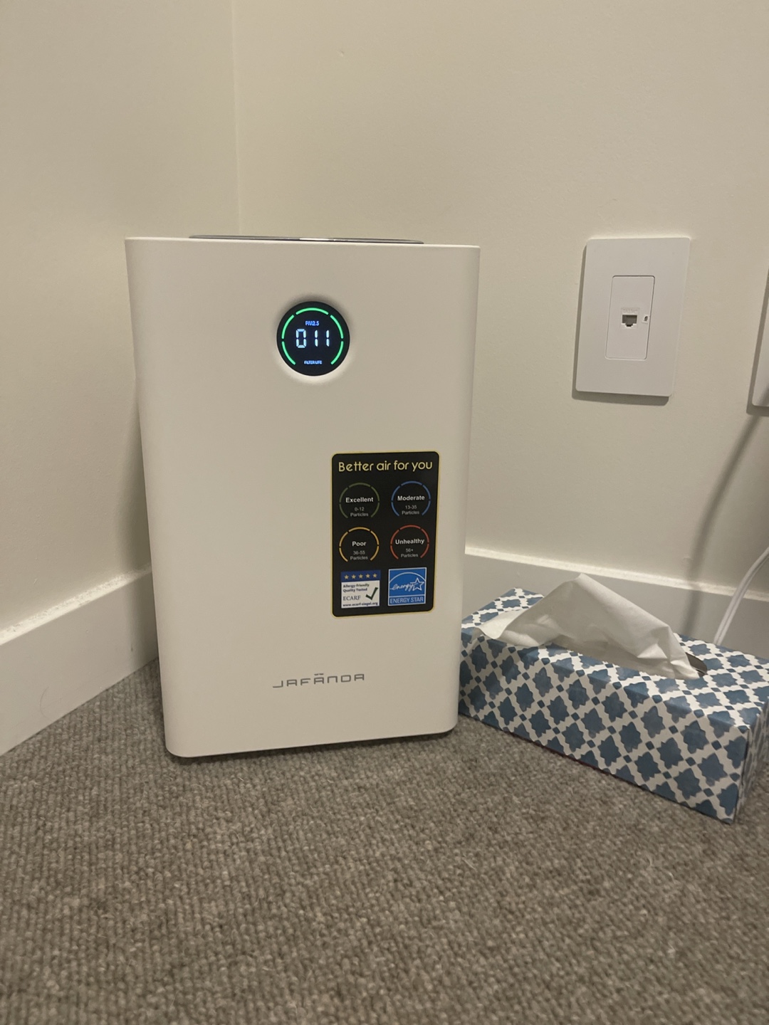 Jafanda Air Purifier for Large Rooms - 3-Stage Filtration