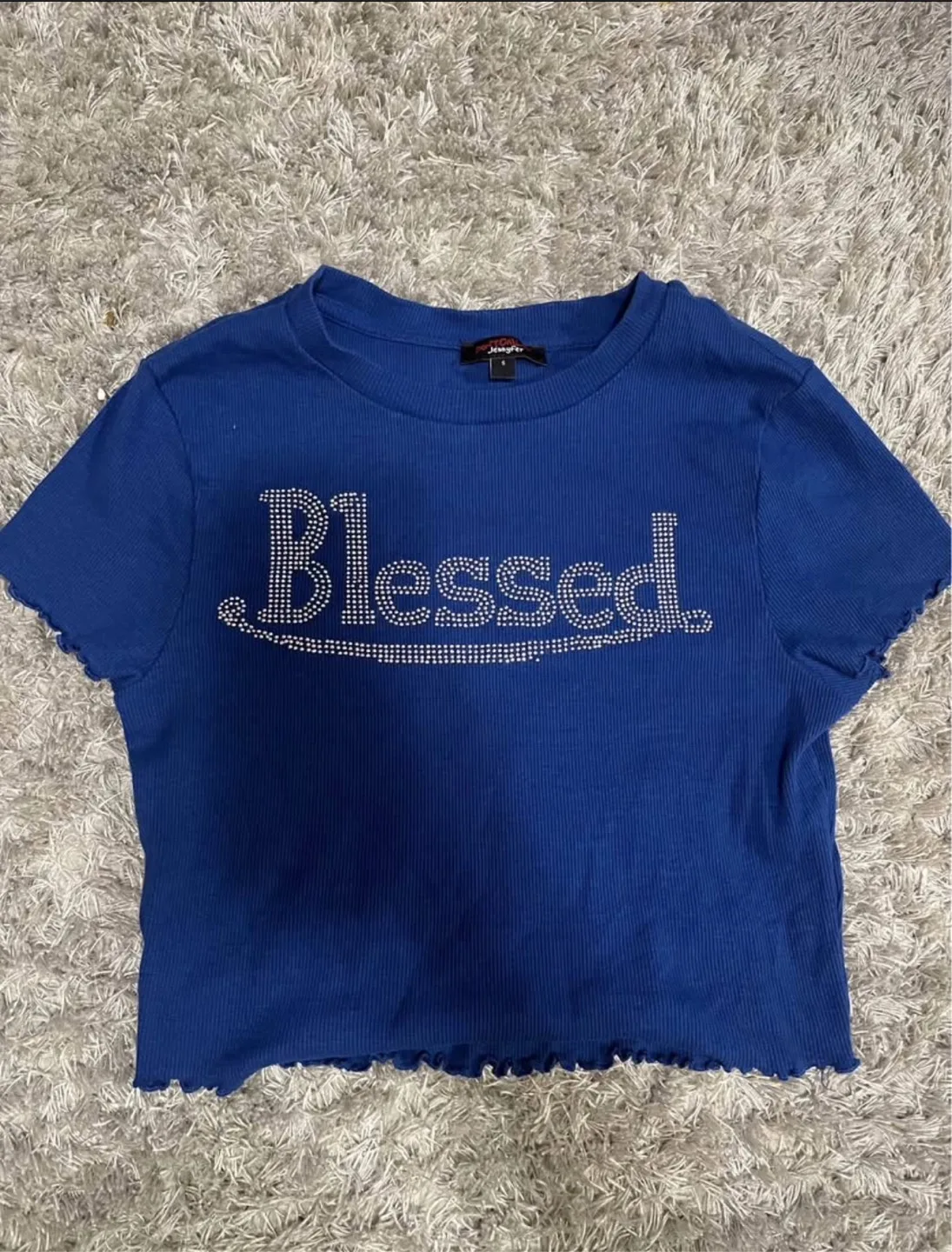 Blue crop top thumbnail