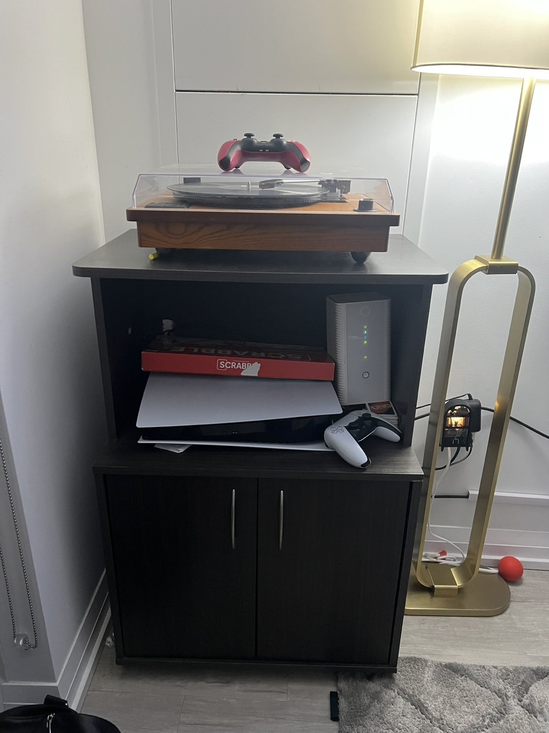 Two-shelf media console