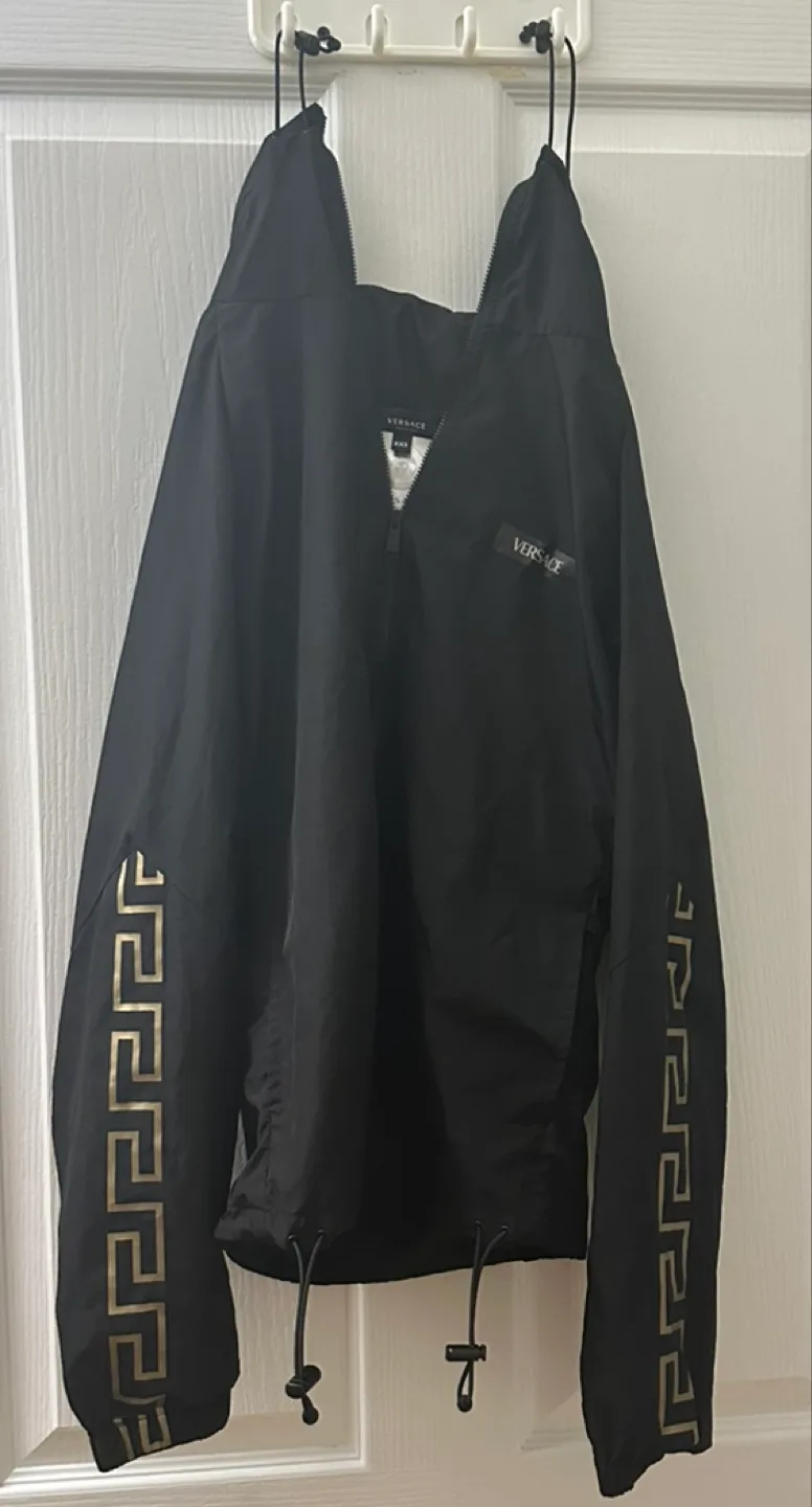 VERSACE Black Greek Key Track Jacket XXS image indicator(2)