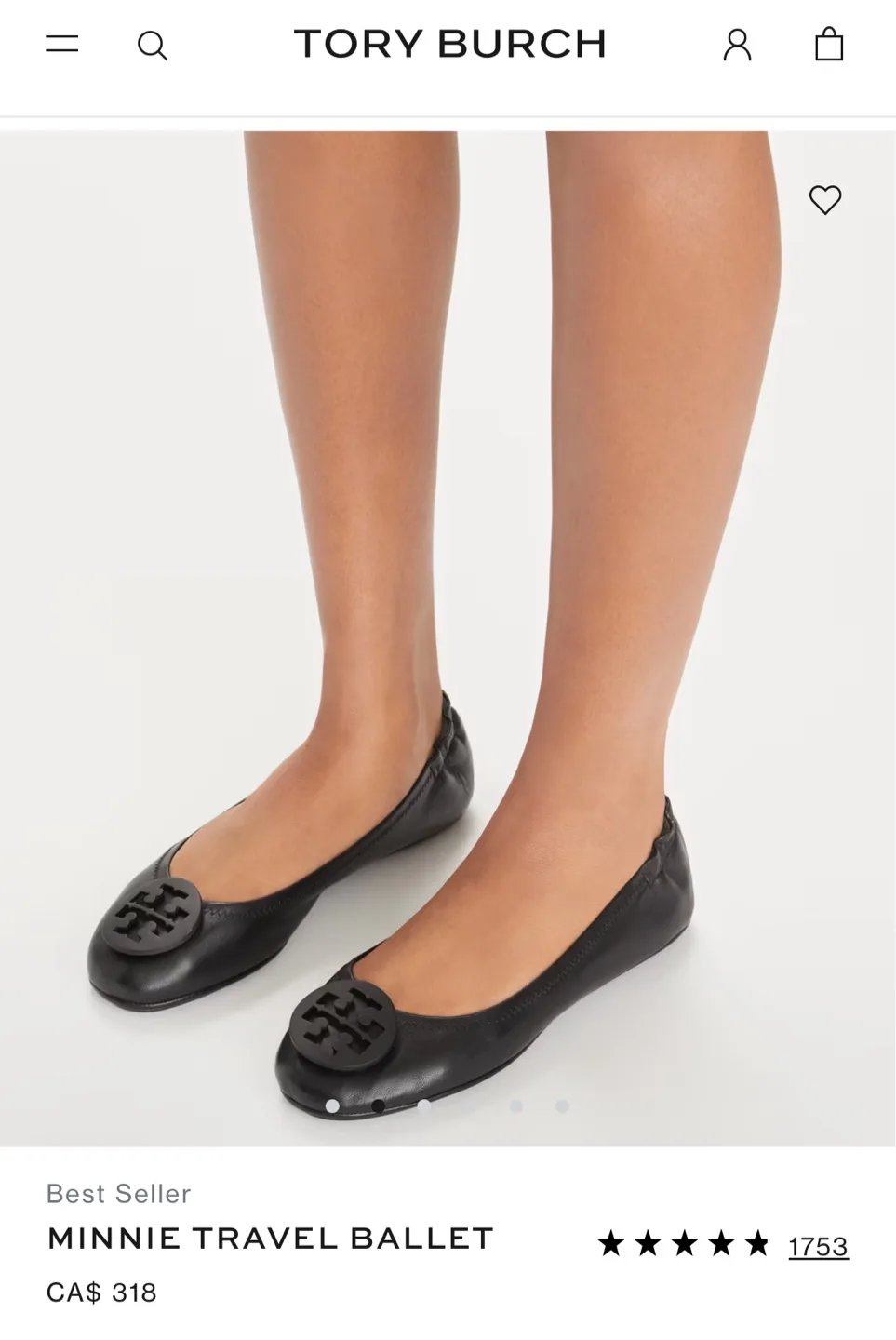 Tory Burch Ballet Flats 7.5 image indicator(8)