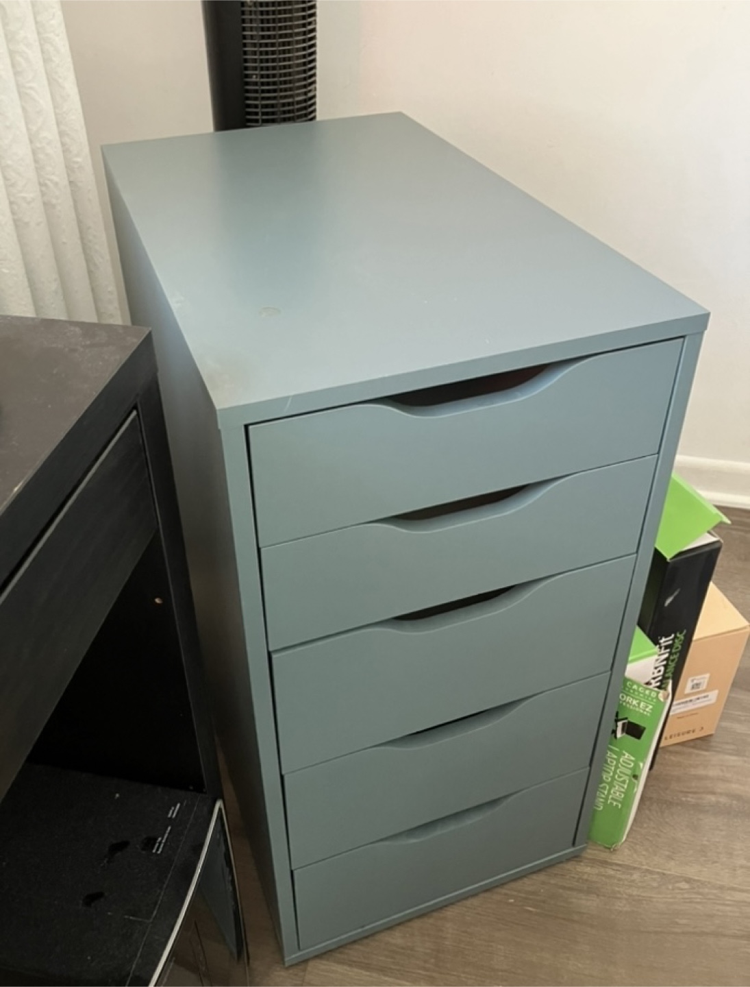 IKEA Alex drawer unit, gray-turquoise