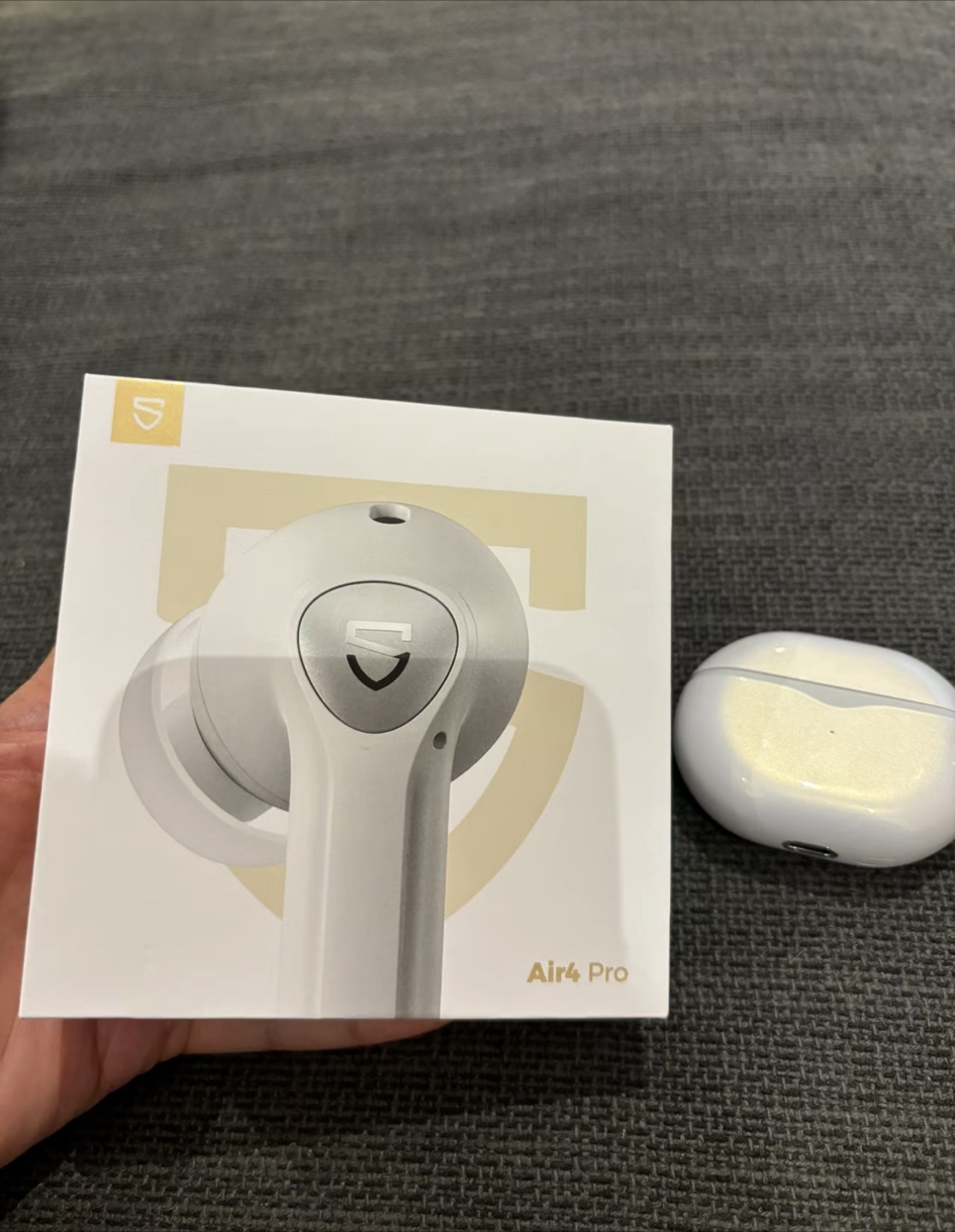 SoundPEATS Air4 Pro True Wireless Earbuds - White