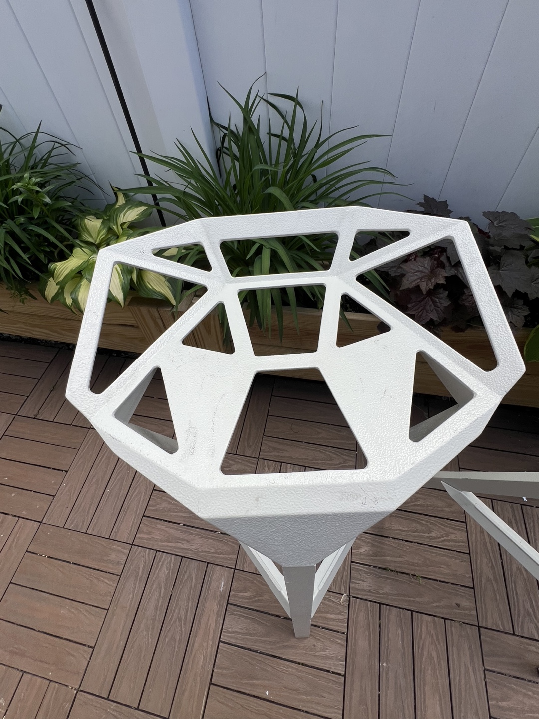 Pair of White Modern Bar Stools - photo 3