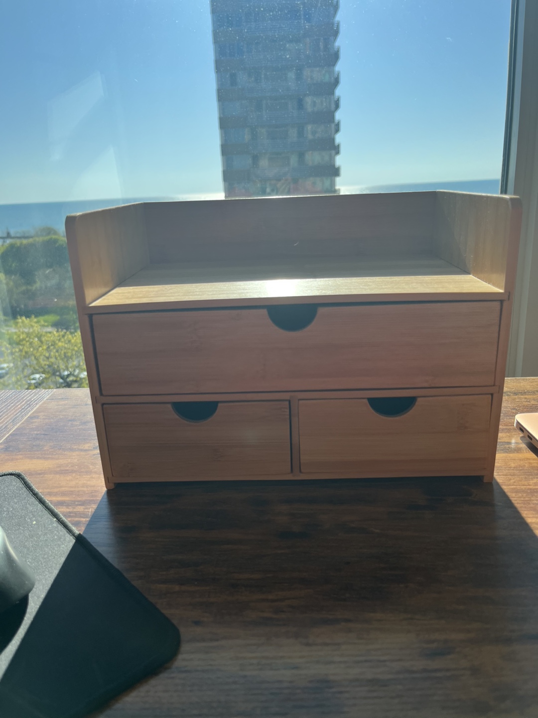 Sorbus Bamboo Desk Organizer - 3-Tier Drawer Storage - photo 3