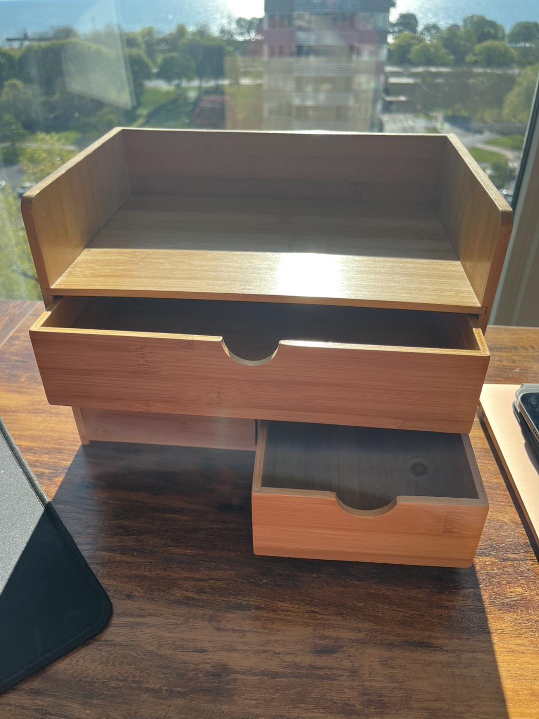 Sorbus Bamboo Desk Organizer - 3-Tier Drawer Storage - photo 4