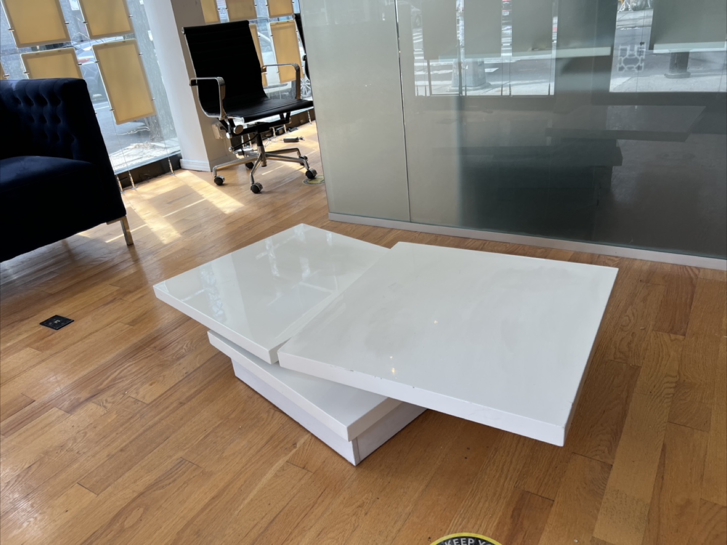 Modern White Lift Top Coffee Table - photo 2