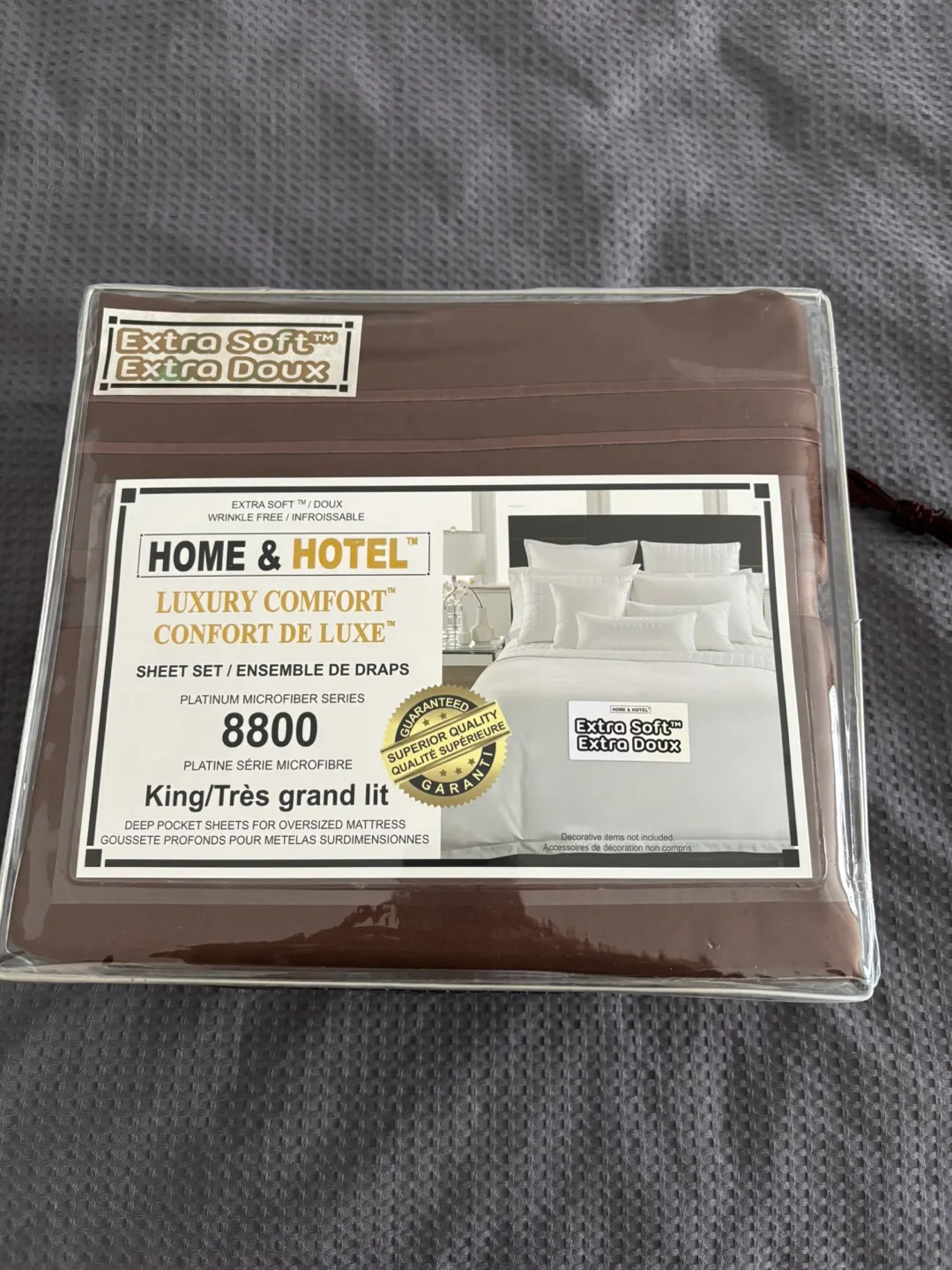 Home & Hotel Luxury Comfort King Sheet Set thumbnail