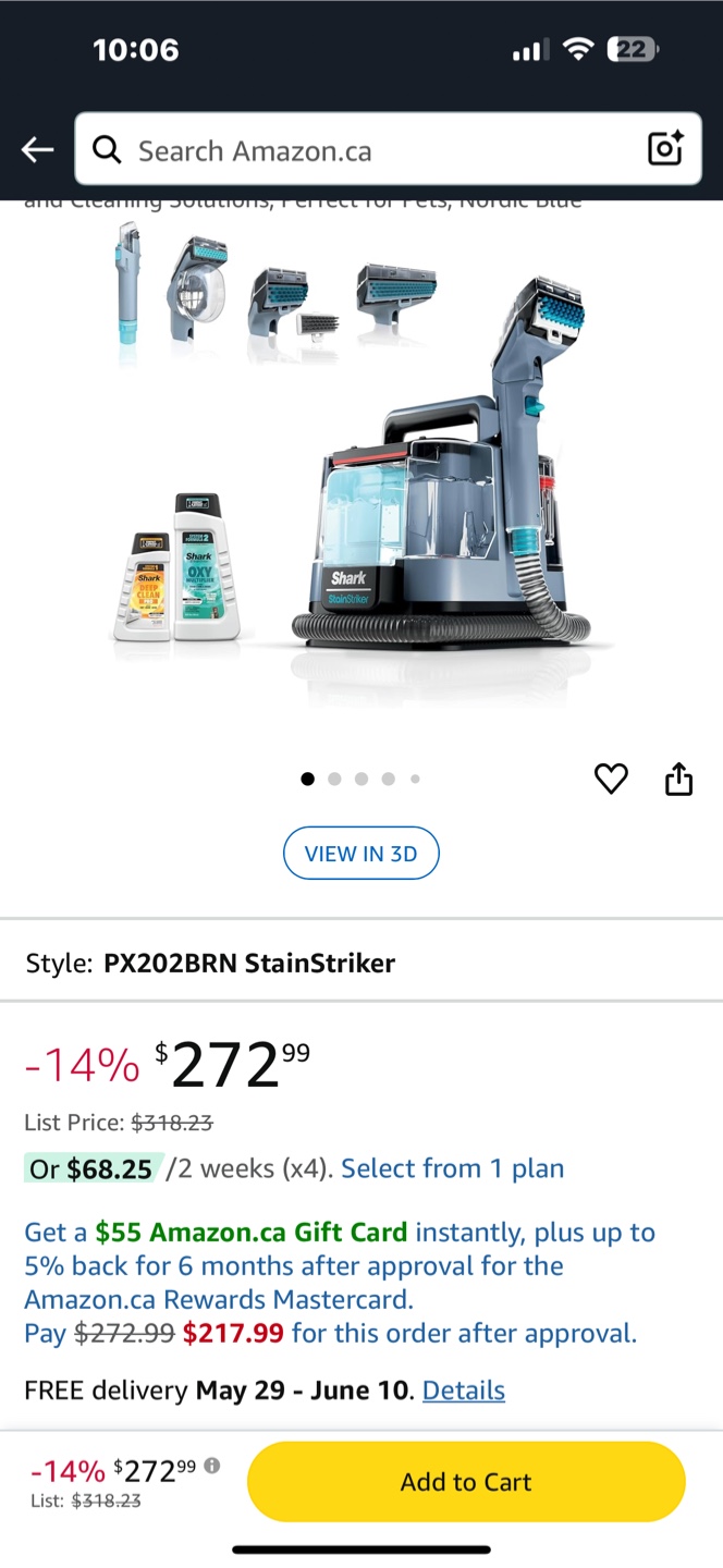 Shark StainStriker Portable Carpet Cleaner - photo 4