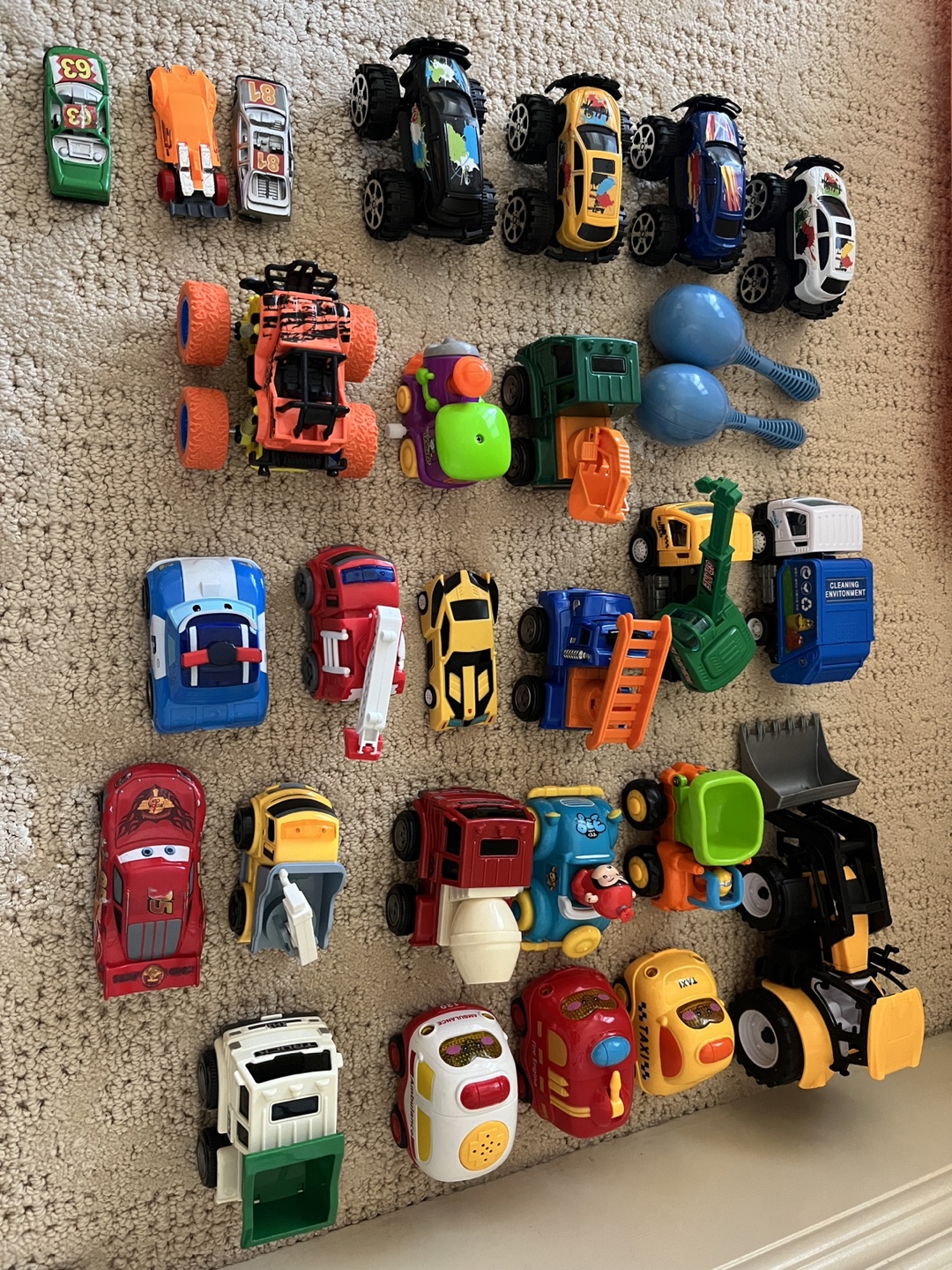 Bulk Lot of Toy Vehicles - Monster Trucks, Cars, and More!