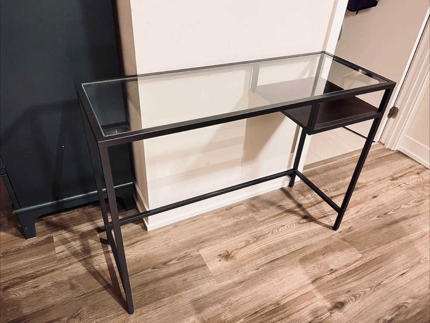 IKEA Glass Top Desk