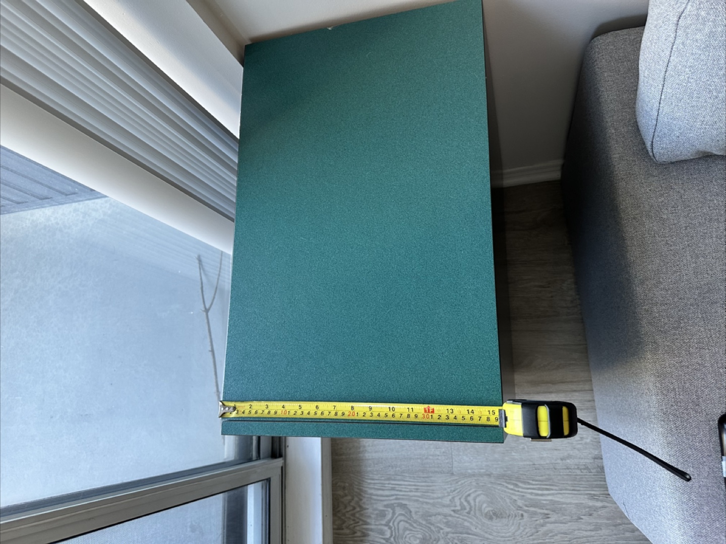 Teal and Black Cabinet with One Shelf - photo 3