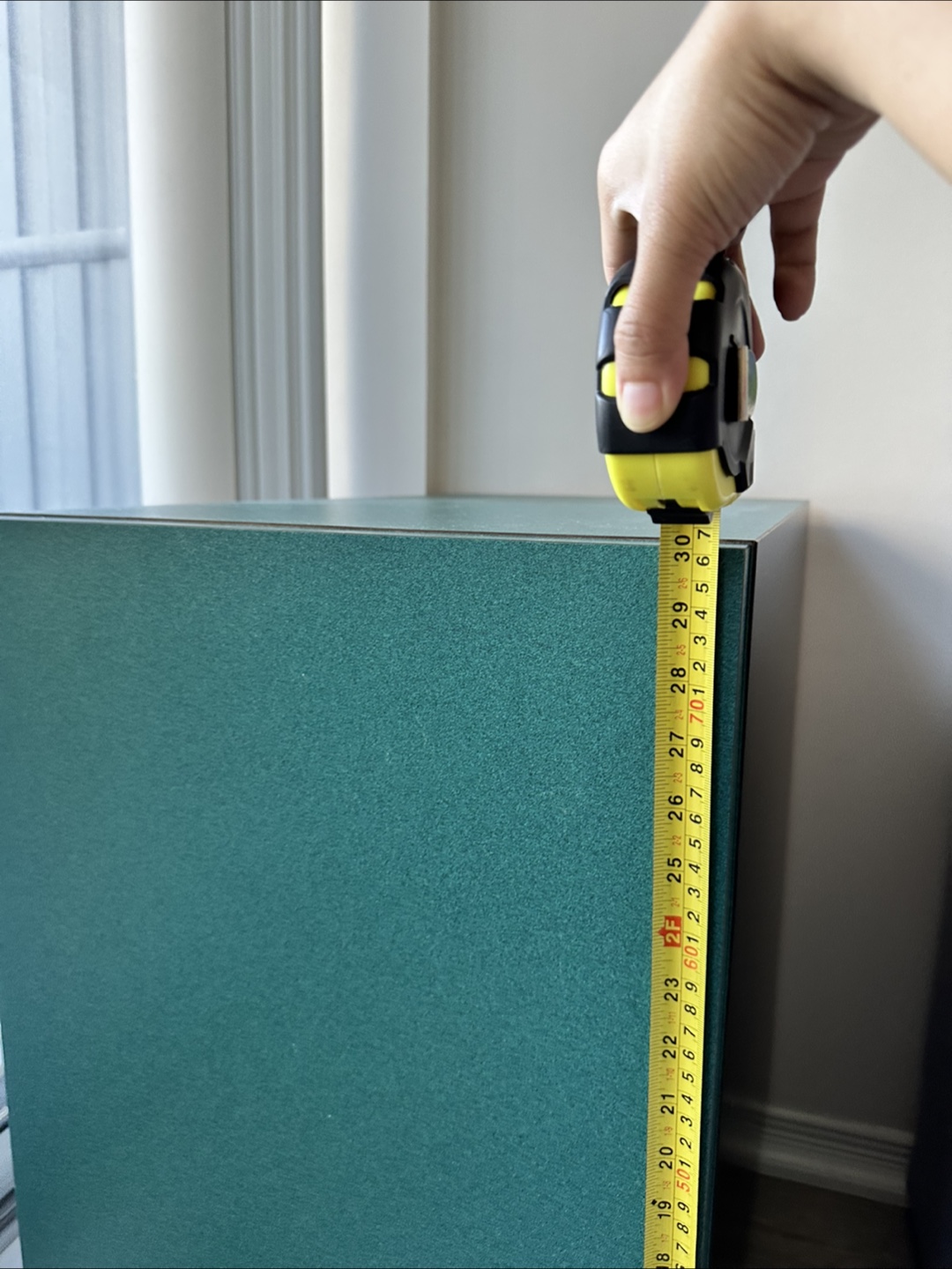 Teal and Black Cabinet with One Shelf - photo 5