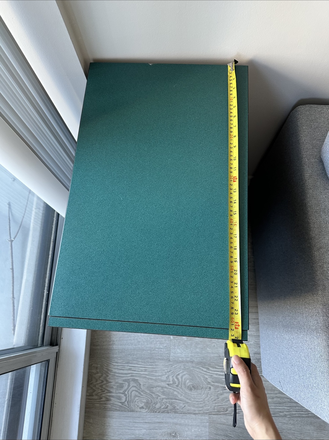 Teal and Black Cabinet with One Shelf - photo 4