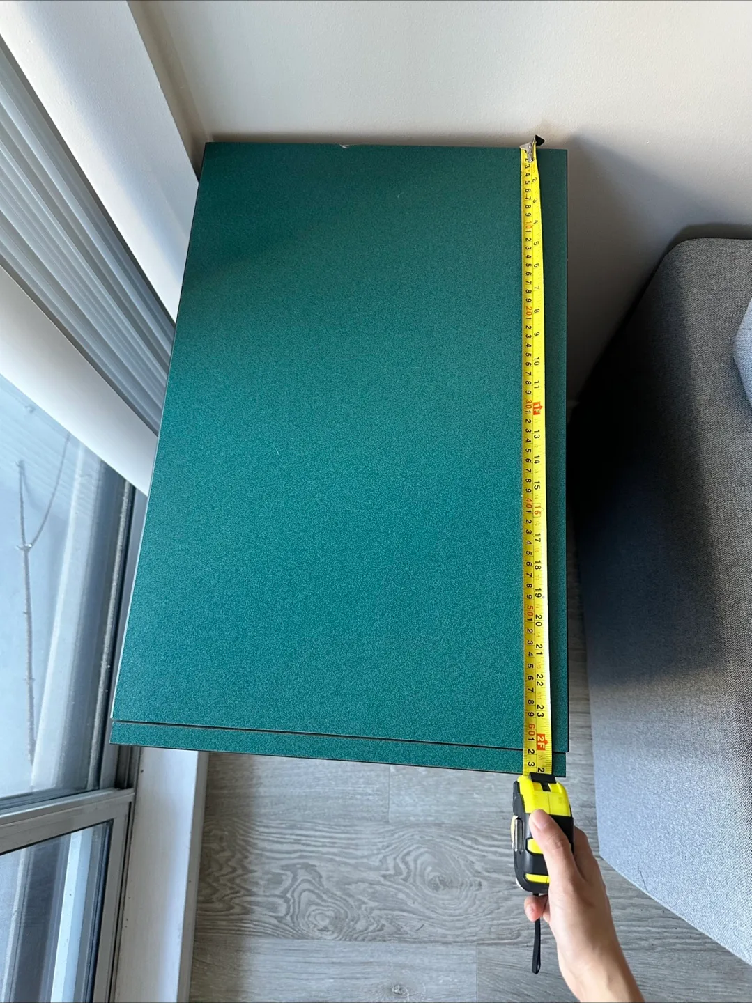 Teal and Black Cabinet with One Shelf image indicator(4)